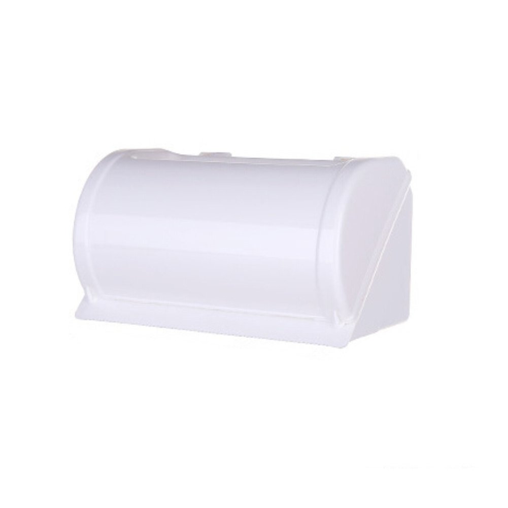 Wall-Mounted Toilet Paper Holder & Storage Box - Waterproof Plastic Tissue Dispenser for Bathroom, Kitchen, Home & Office - Beige - Perfect for Small Spaces & Organized Living