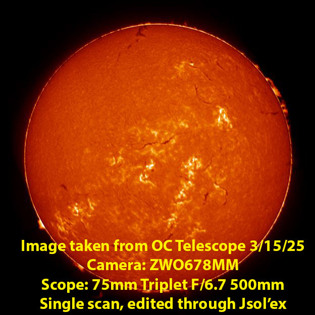 MLAstro SHG 700 Solar Telescope for Safe Sun Viewing - High Resolution H-Alpha Filter - Perfect for Solar Observation, Astronomy Enthusiasts & Science Education (Pre Order)