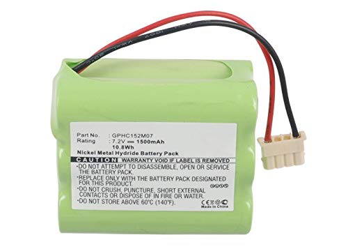 Synergy Digital Vacuum Cleaner Battery - Ni-MH 7.2V 1500mAh High Capacity Replacement for Mint Automatic Floor Cleaner 4000 & Dirt Devil GPHC152M07 - Perfect for Home Cleaning, Pet Hair Removal, and Hardwood Floor Maintenance