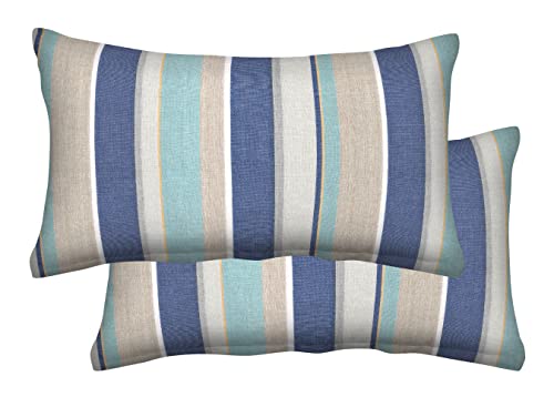Stripe Blue & Beige