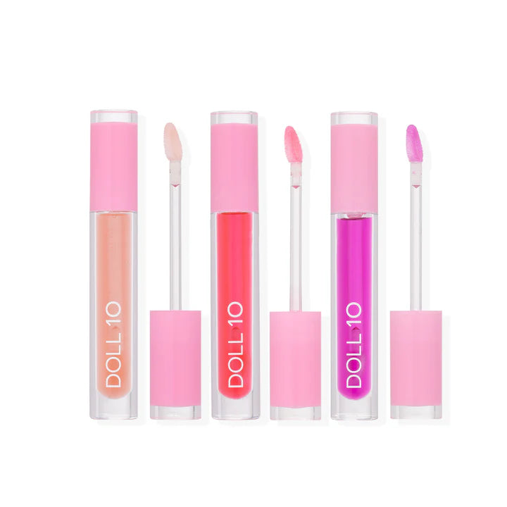 Doll 10 Perfect Pout Plumping Lip Oil with Arnica & Peptides - Hydrating & Volumizing Lip Treatment for Dry Lips - Perfect for Daily Use, Makeup Routine & Special Occasions