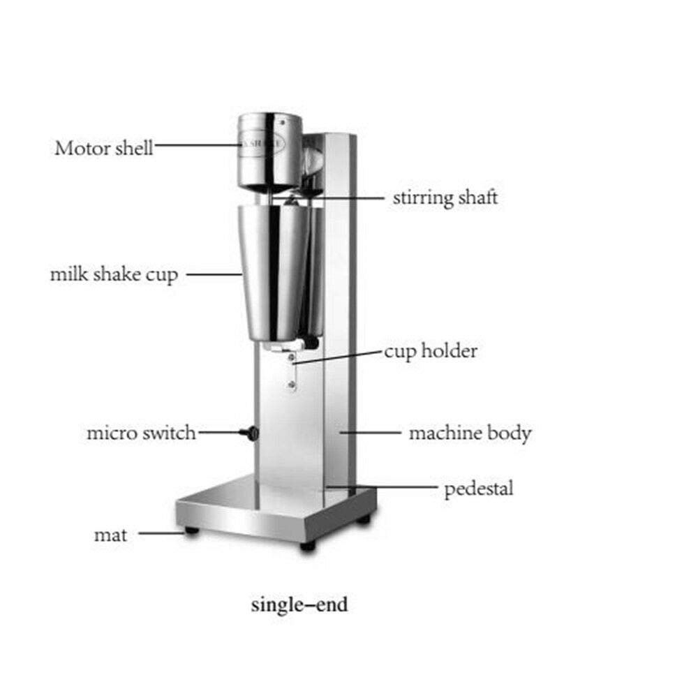 Commercial Electric Drink Mixer & Milk Shaker Blender - 18000 RPM, 180W, 110V Stainless Steel Foam Maker for Smoothies, Cocktails & Coffee Shops - Perfect for Bars, Cafes & Commercial Kitchens