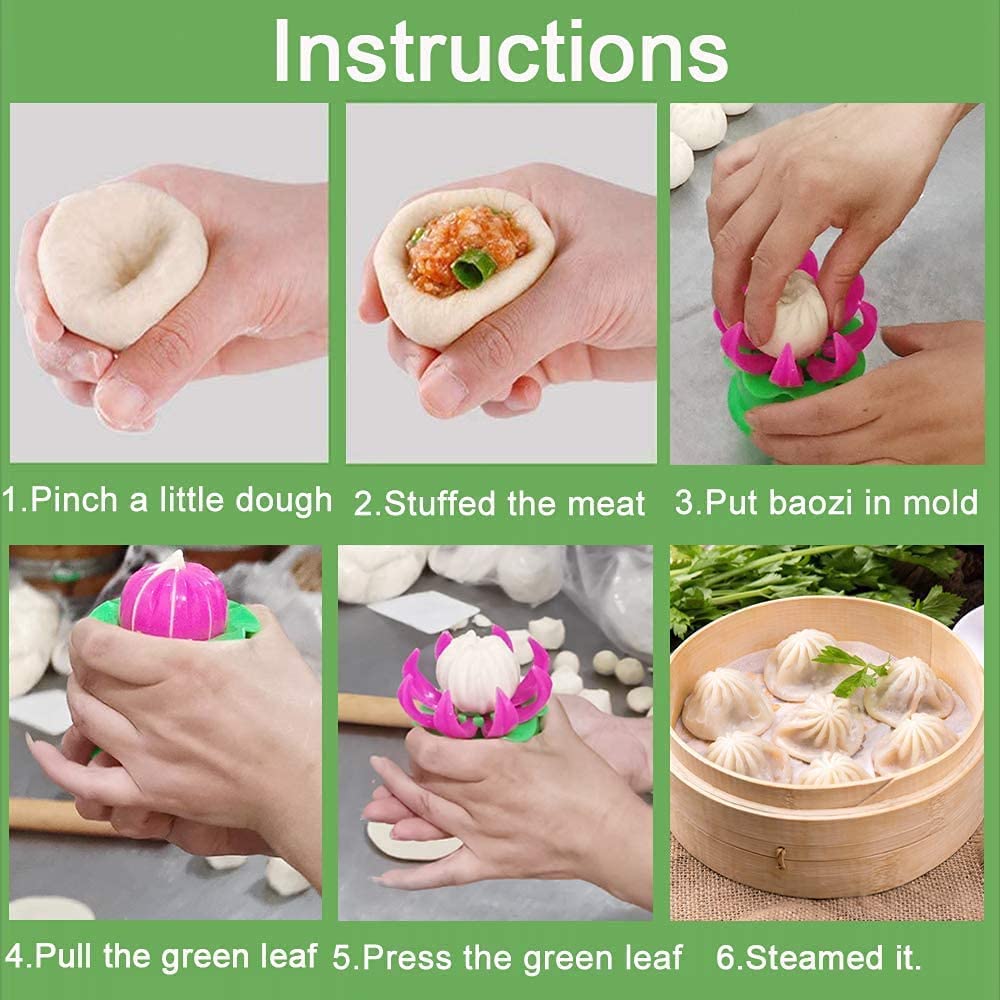 Nobilea Fast Momos Dumpling Maker - Plastic Dough Press Mold for Homemade Momos, Wontons & Dumplings | Perfect for Asian Cooking, Party Snacks & Quick Meals