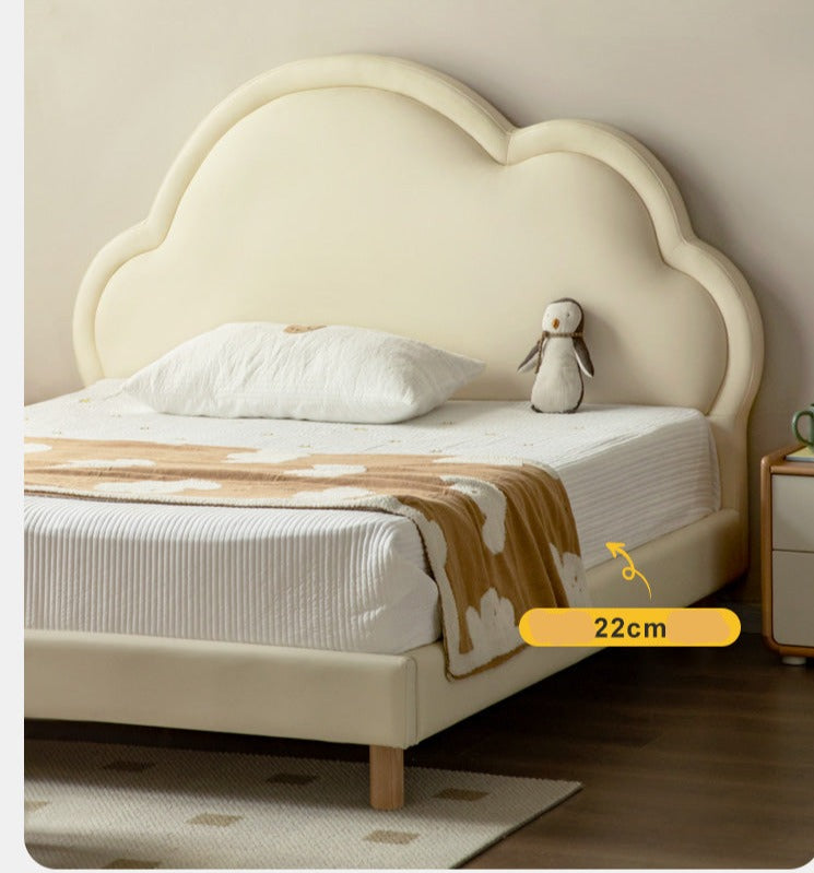 Organic Leather Kids Bed – Premium Handmade Toddler Bed for Safe & Comfortable Sleep – Perfect for Nursery, Bedroom & Daycare