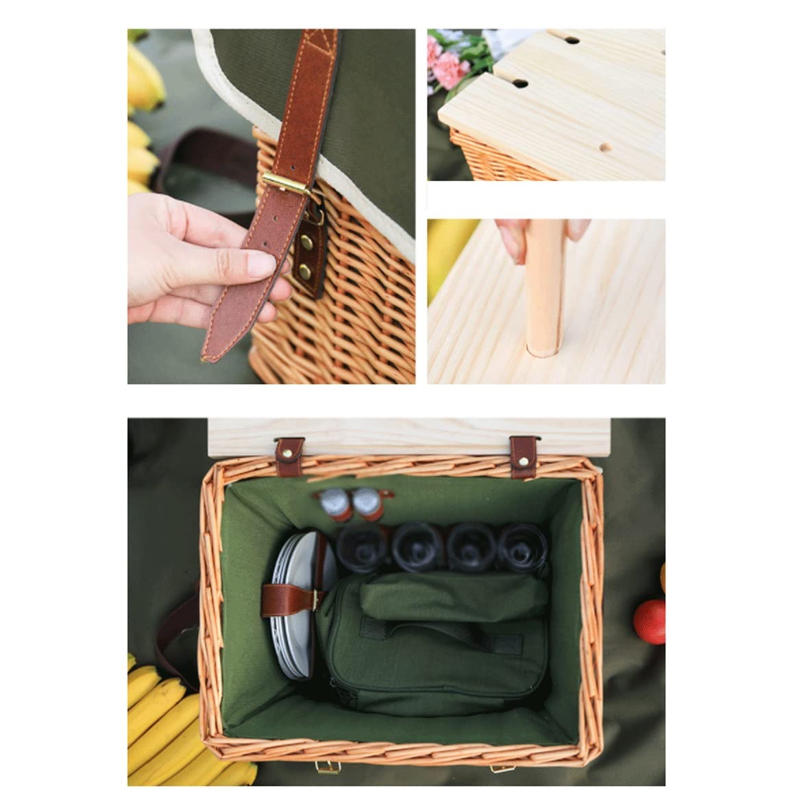 Lidded Storage Bins with Handles - Foldable Laundry Basket Organizer for Clothes, Toys & Home Organization - Portable Storage Box for Travel, Camping & Outdoor Use
