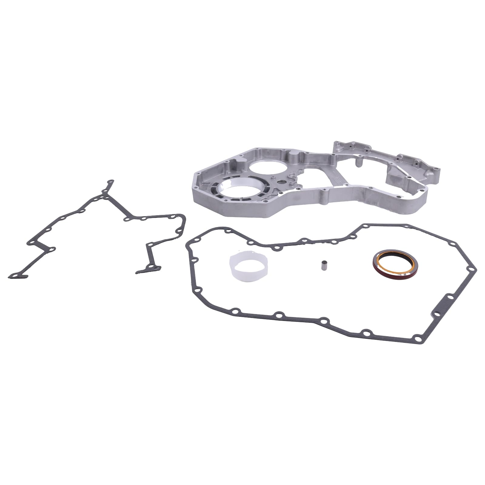 Dodge 5.9L Cummins Front Timing Gear Housing Cover Gasket Kit with Oil Seal & Pin - Compatible with Part Numbers 3941911 3923898 3917801 3920519 - Perfect for Engine Repair & Maintenance
