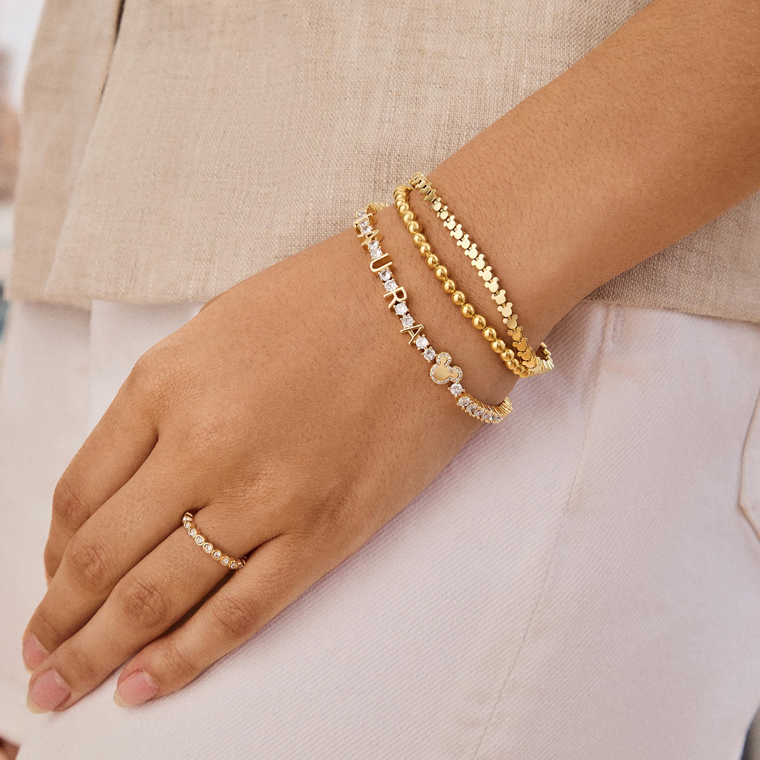 Disney Mickey Mouse Tennis Bracelet for Women - Elegant Repeating Charm Bracelet | Perfect for Gifts, Parties, and Disney Fans