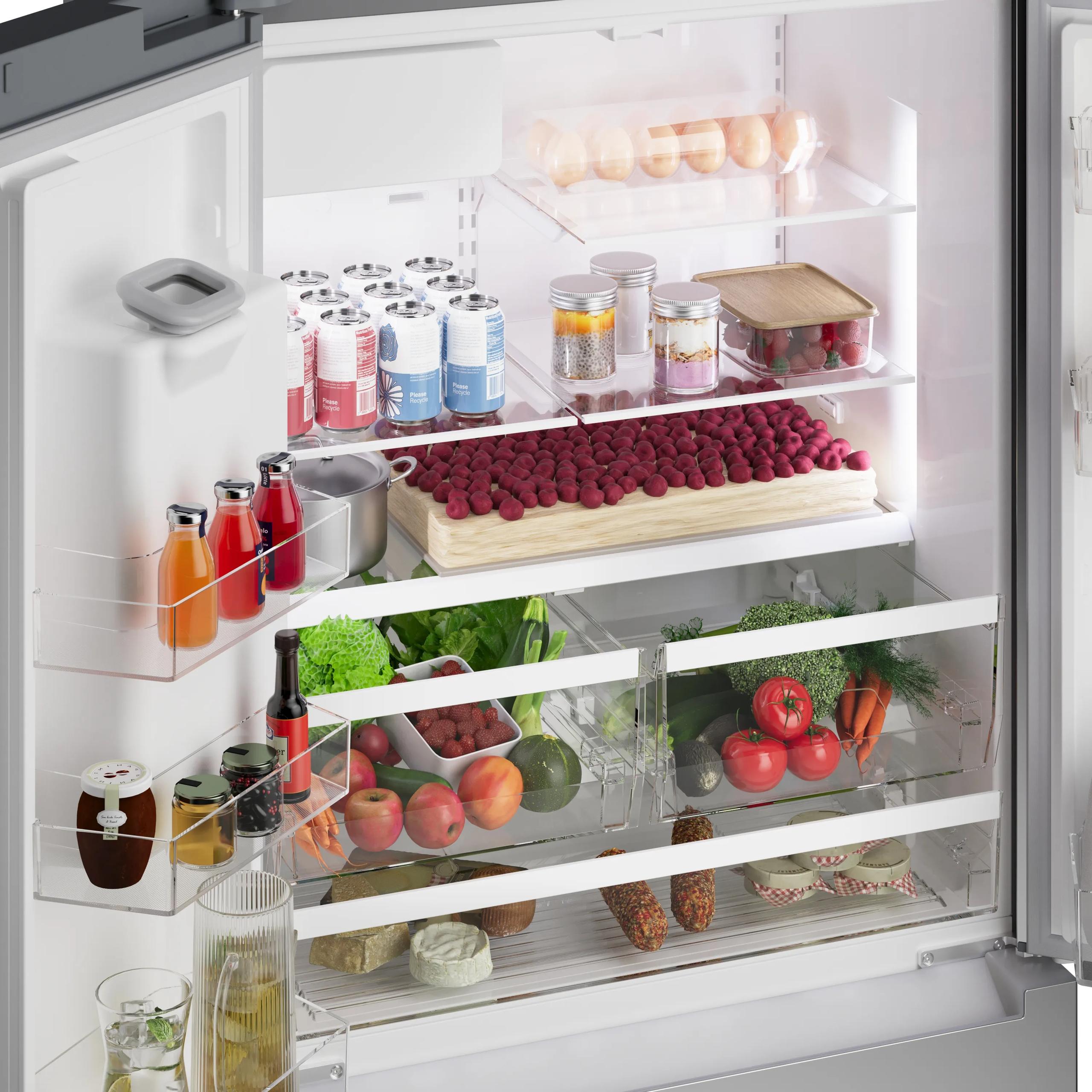 Bosch B36CD10ENS 100 Series 36-Inch French Door Bottom Freezer Refrigerator in Stainless Steel with Anti-Fingerprint Technology | No Frost Cooling System | Perfect for Modern Kitchens and Open-Concept Homes