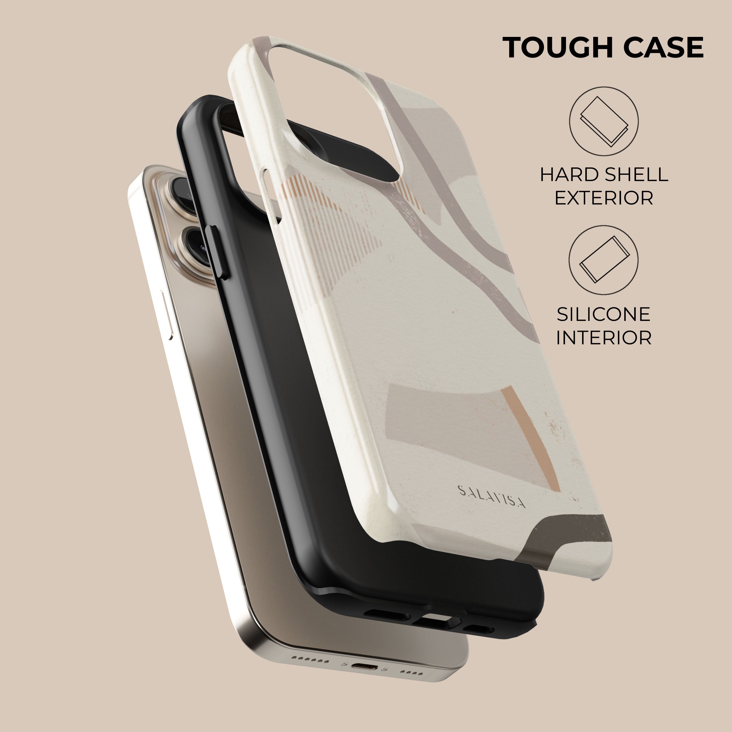 Organic Coffee Themed Phone Case - Eco-Friendly & Durable for iPhone & Samsung - Perfect for Coffee Lovers & Daily Use at Home, Office or Travel