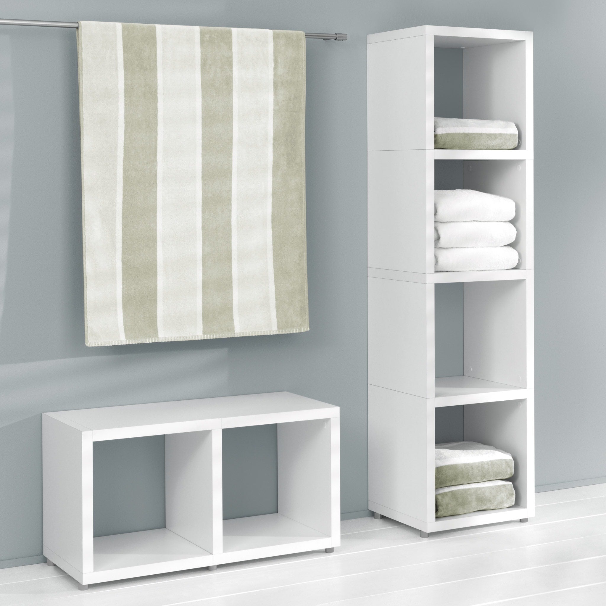BOON Cube Storage Shelf - 6x2 Square Organizer for Kids Toys, Books & Home Decor | Perfect for Playrooms, Bedrooms & Living Rooms