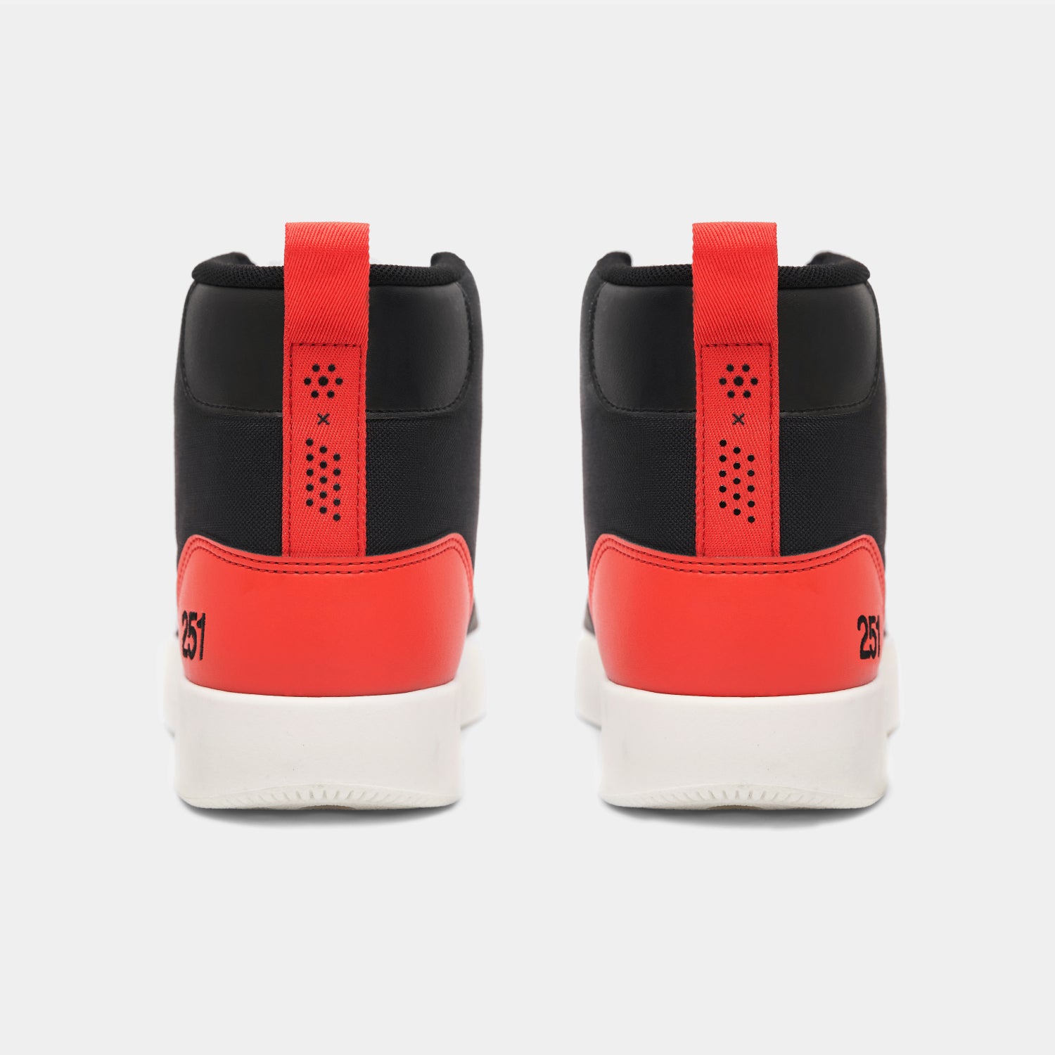 Atoms 251 Sneakers in Red & Black | Ridge Wallet Slim Minimalist RFID Blocking | MKBHD Approved | Perfect for Dark Mode Outfits & Everyday Carry Essentials