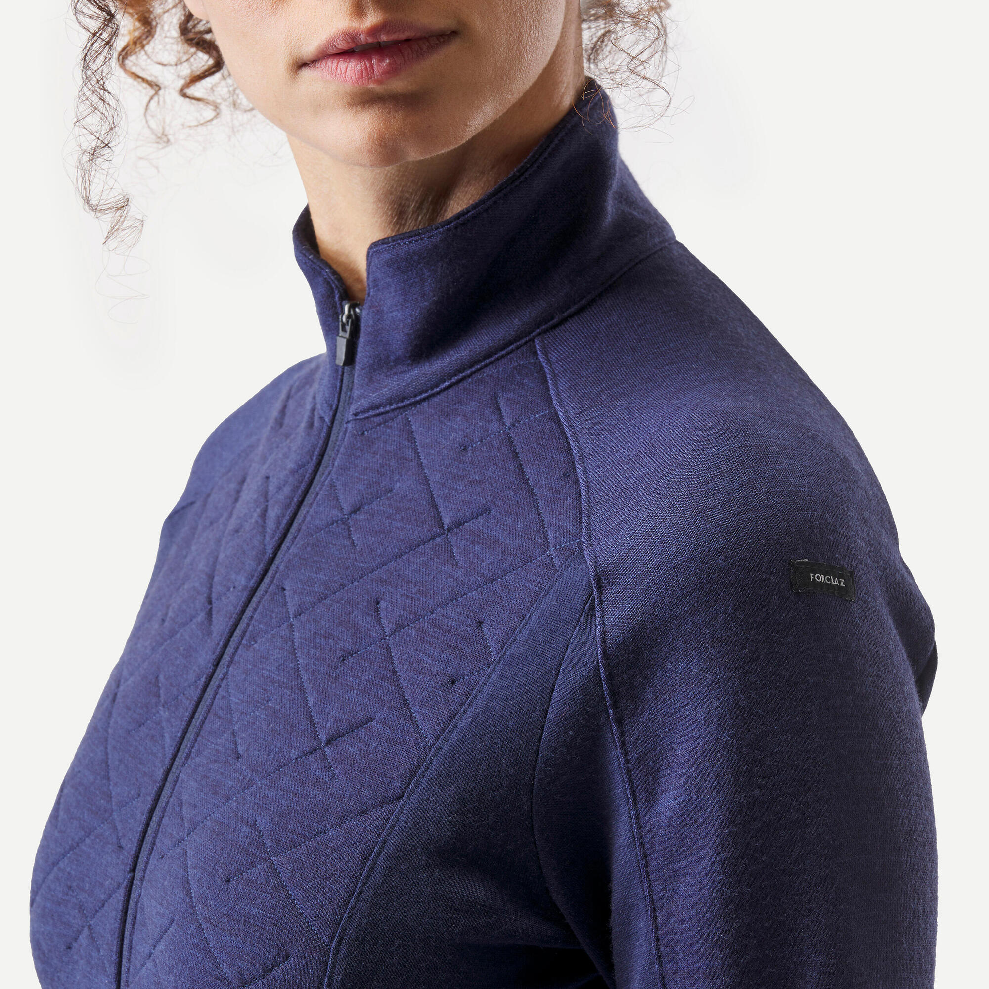 Forclaz Women's MT900 Merino Wool Long Sleeve Shirt - Hiking & Outdoor Activities Base Layer for Cold Weather
