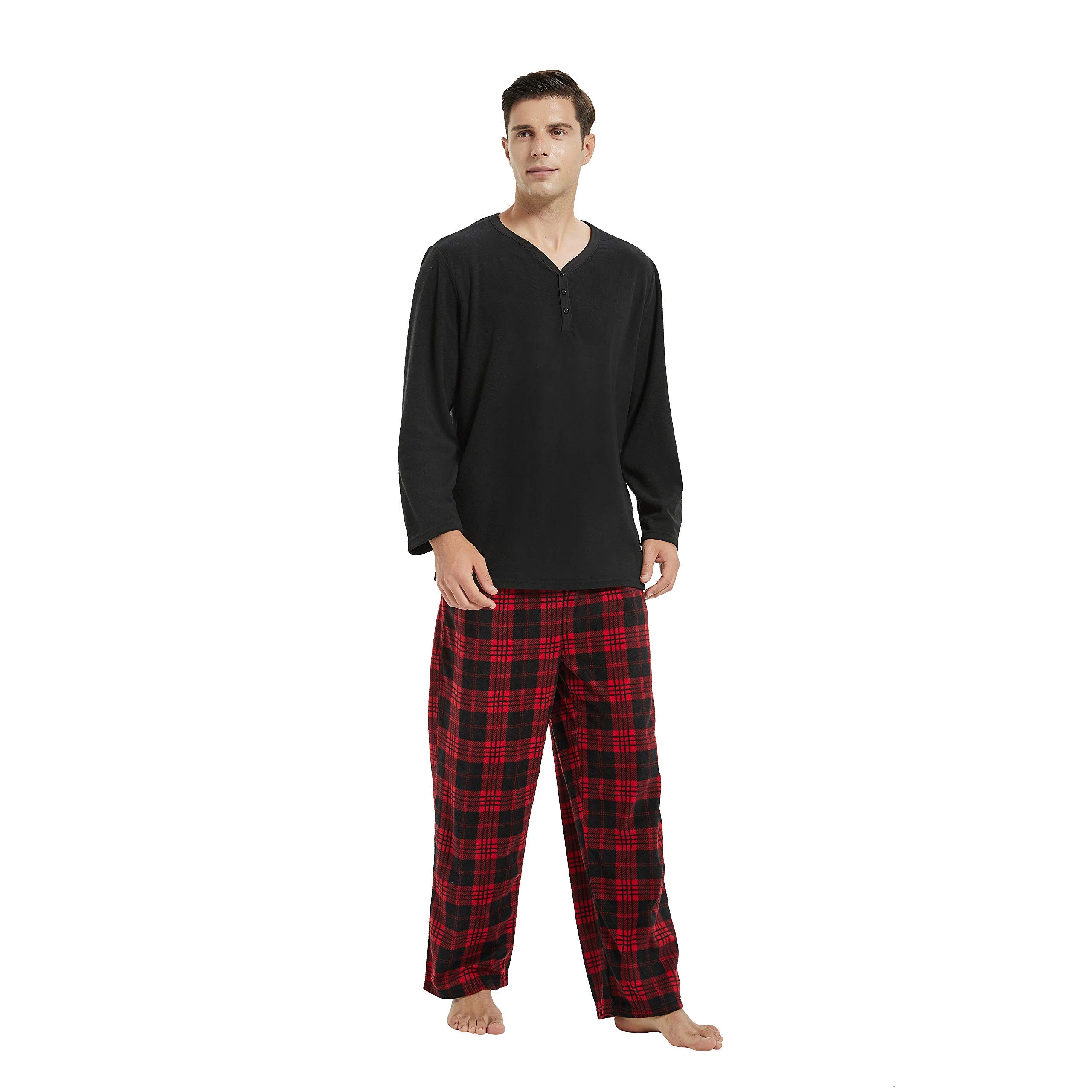 U2SKIIN Plaid Couple Pajama Sets for Men & Women - Soft & Warm Matching Sleepwear for Winter Nights | Perfect for Christmas Gifts, Anniversary Presents & Cozy Date Nights at Home