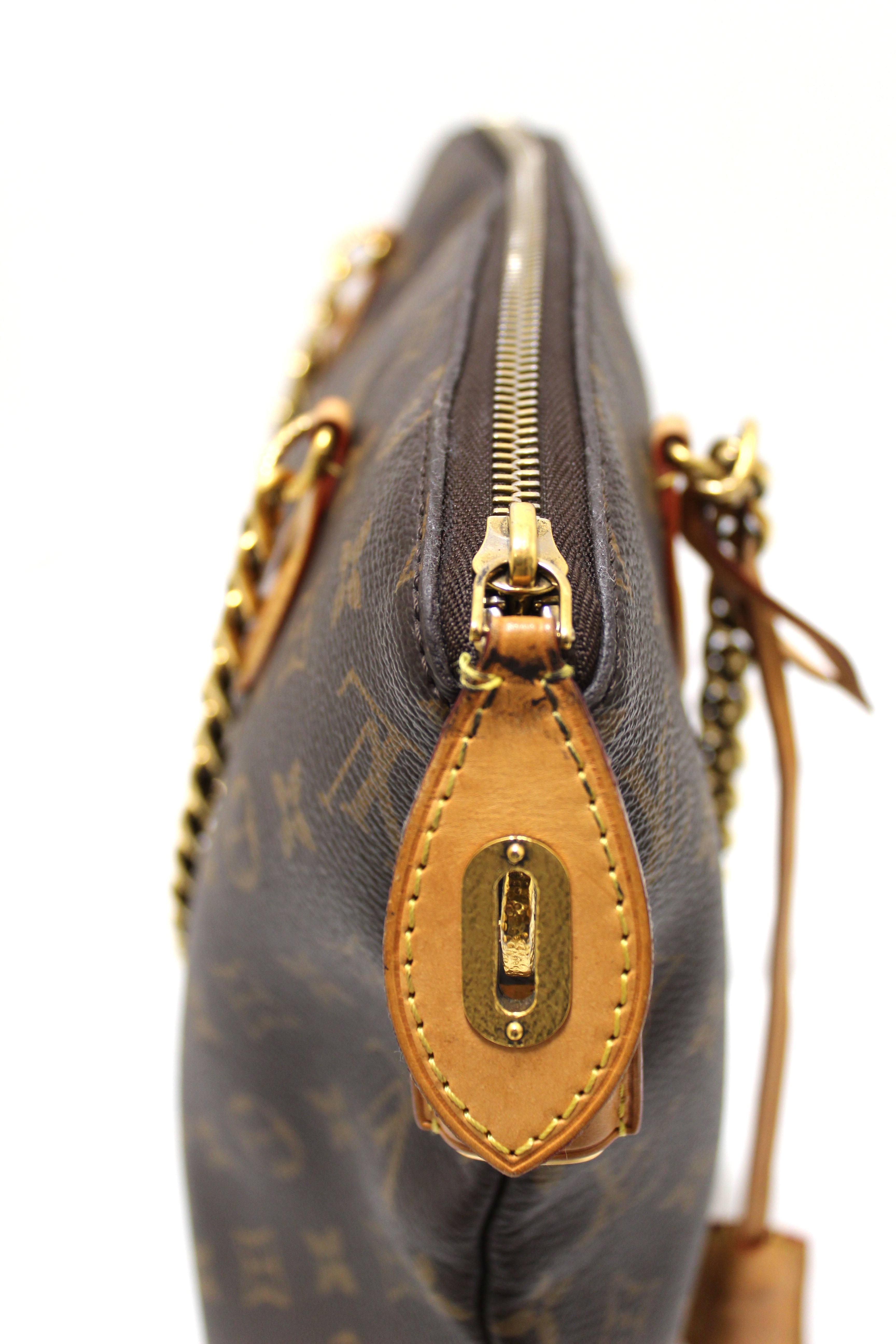 Authentic Louis Vuitton Limited Edition Monogram Lockit Chain Tote Bag - Luxury Designer Handbag for Women, Perfect for Work, Travel & Special Occasions