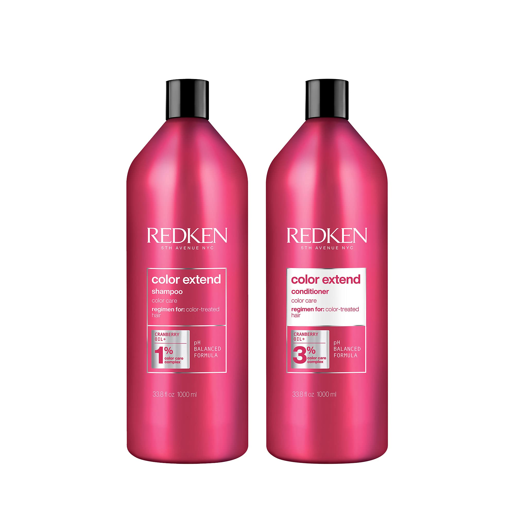 REDKEN Color Extend Shampoo & Conditioner Set for Color-Treated Hair - Sulfate-Free, Moisturizing & Shine Enhancing Hair Care Duo | Perfect for Daily Use, Salon-Quality Results at Home