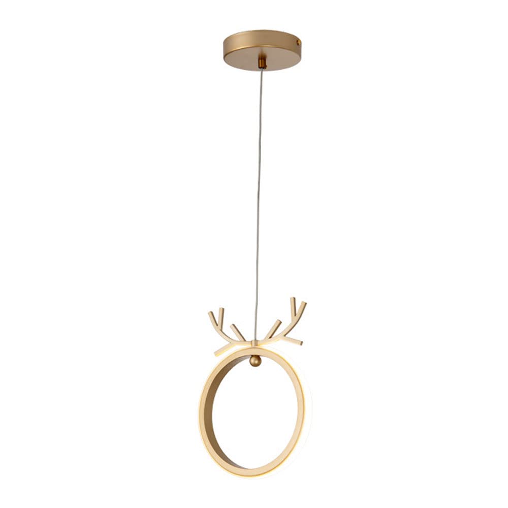 Nordic Modern LED Hanging Lights - Minimalist Iron Art Pendant Lamp for Bedroom, Living Room & Wall Decor | Perfect for Bedside, Background Lighting & Home Ambiance