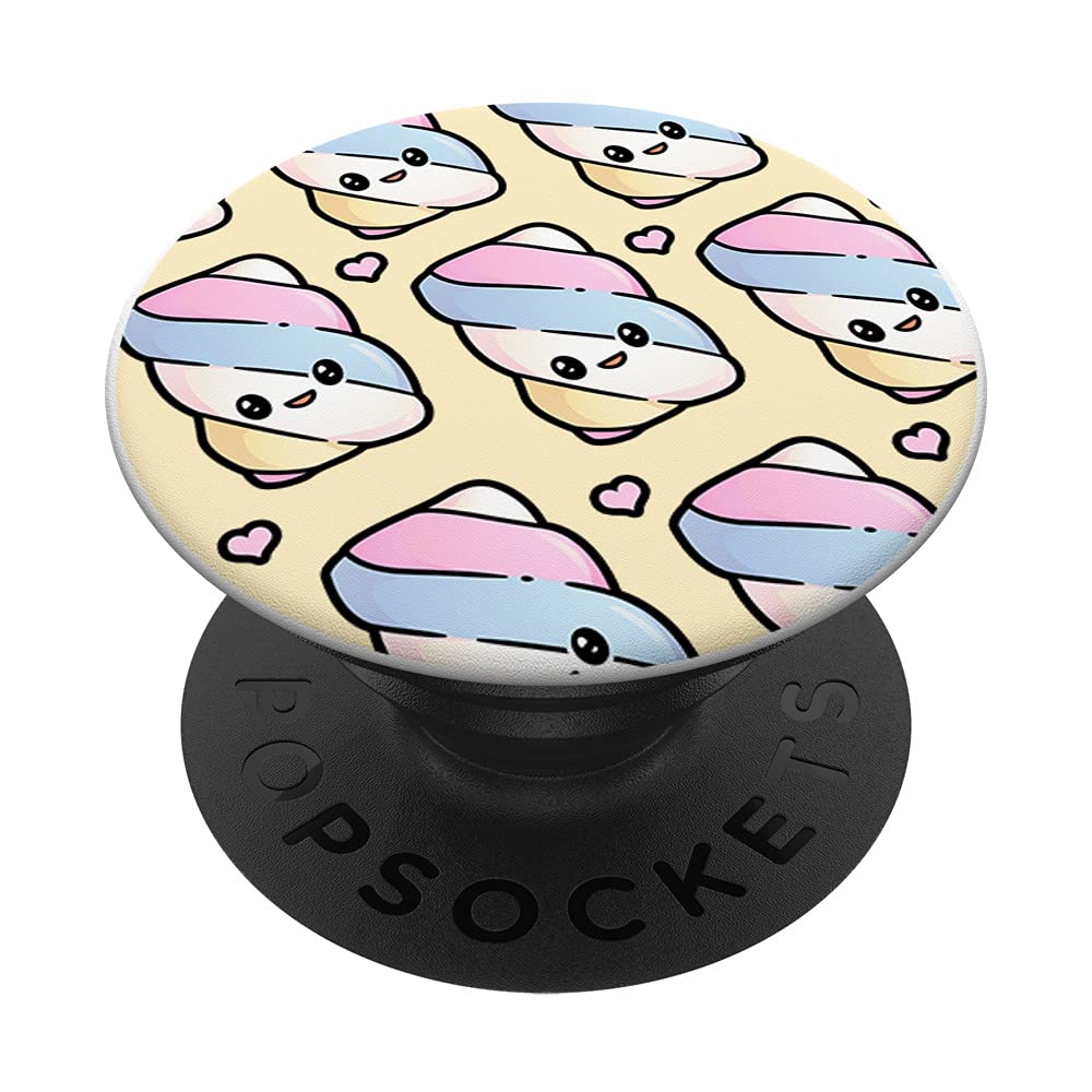 Japanese Pastel Aesthetic Marshmallows Anime Kawaii PopSockets - Swappable PopGrip for Phone & Tablet - Perfect for Anime Fans, Kawaii Lovers & Cute Aesthetic Collections