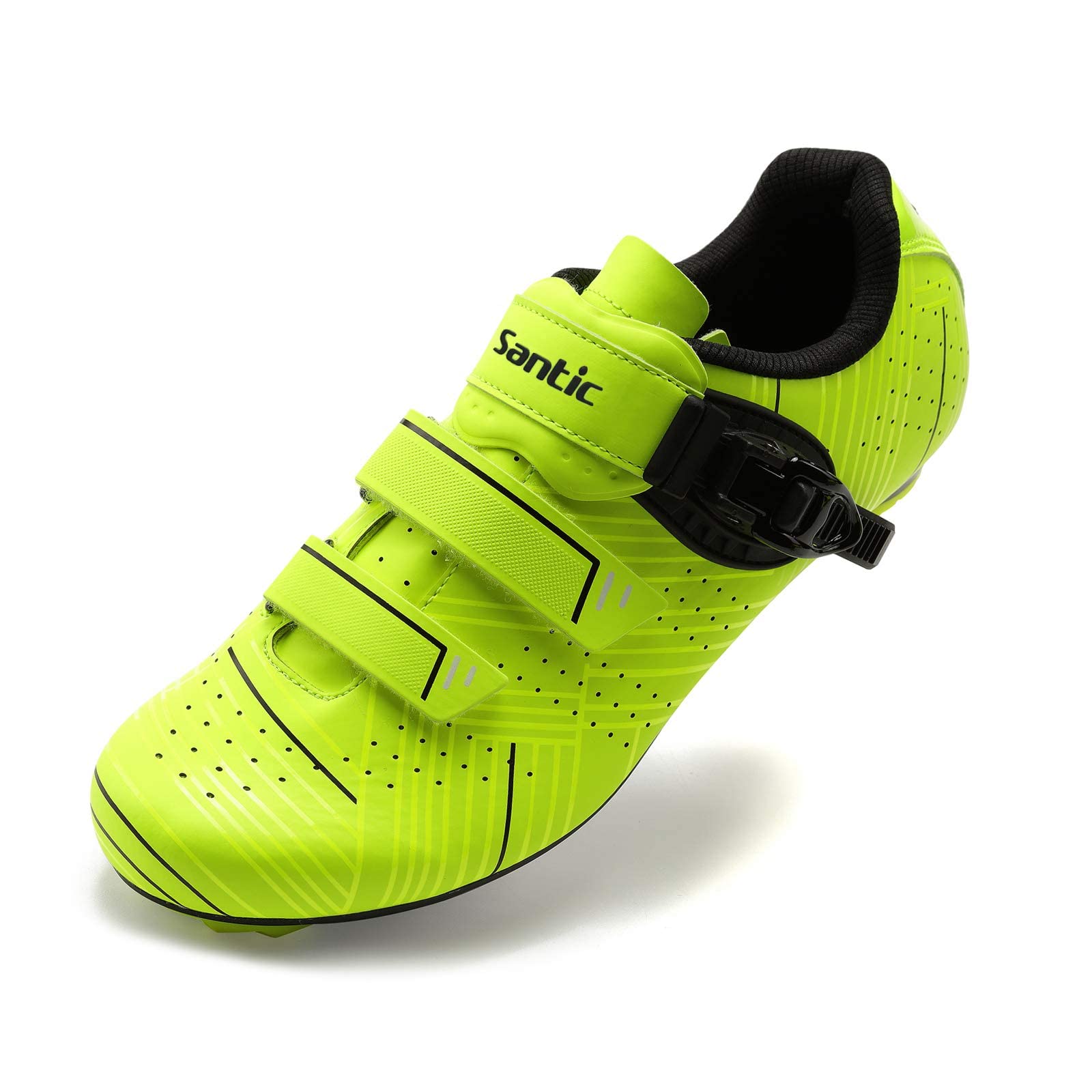 **Santic Men's Road Cycling Shoes - Lightweight & Breathable Bike Shoes for Professional Riders - Perfect for Road Racing & Long-Distance Training**