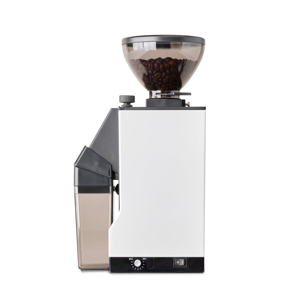 Eureka Mignon Crono Brew Coffee Grinder - 150g Capacity, 50mm Steel Burrs, Adjustable Timer, White - Perfect for Home Baristas & Specialty Coffee Brewing