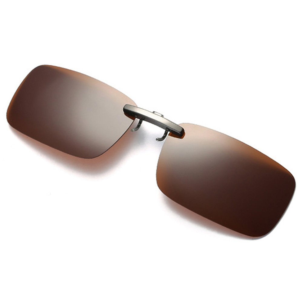 Polarized Clip-On Sunglasses for Men & Women - UV Protection, Night Vision, Lightweight & Comfortable - Perfect for Driving, Running, and Outdoor Activities