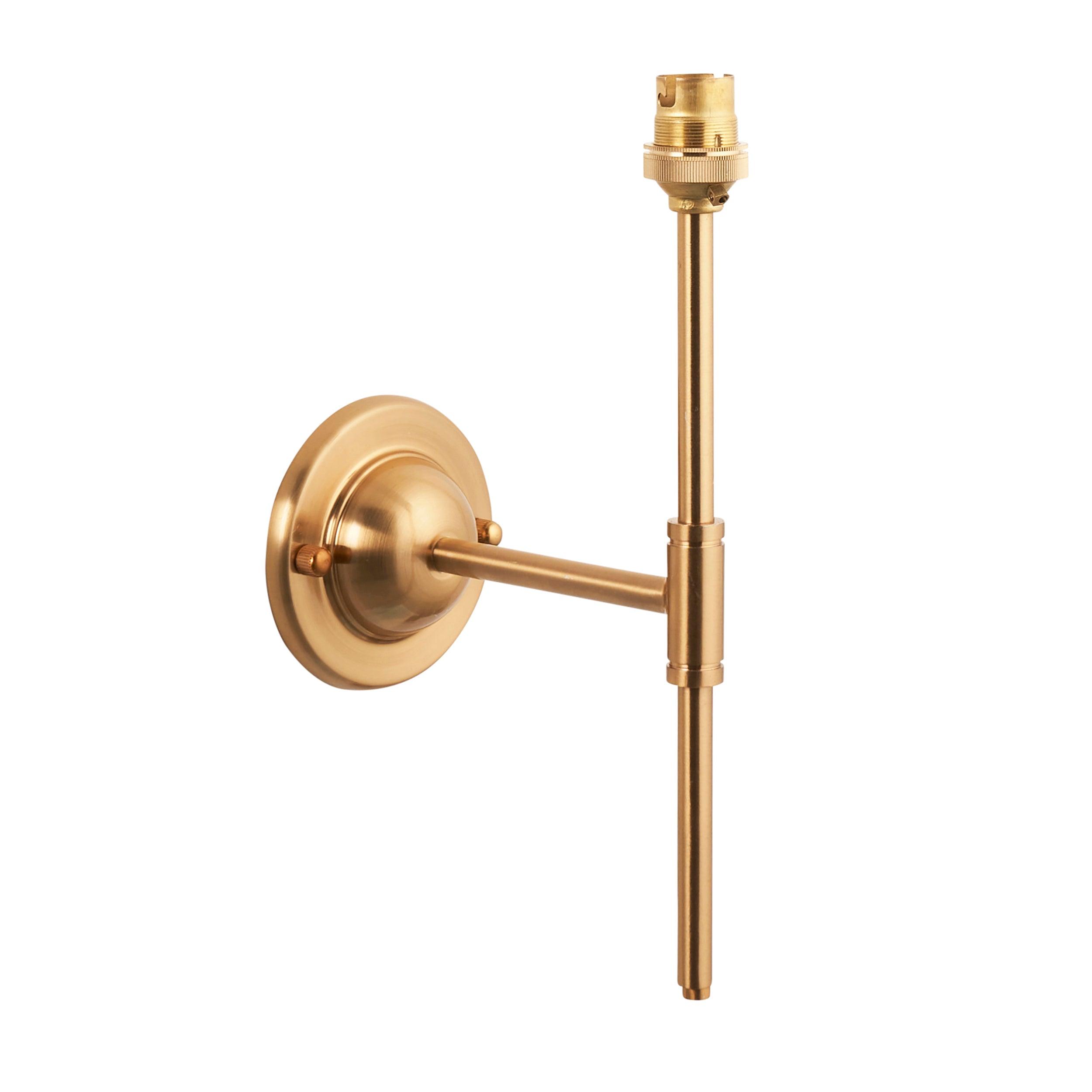 Vintage Dome T Bar Brass Wall Light Fixture - Classic Industrial Sconce for Living Room, Bedroom, or Hallway Lighting