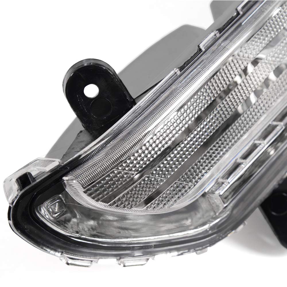 G-PLUS Front Bumper Fog Lights for 2013-2016 Ford Escape & Kuga - Black Housing Clear Lens Driving Fog Lamps Pair (Driver & Passenger Side) - Perfect for Night Driving and Off-Road Adventures