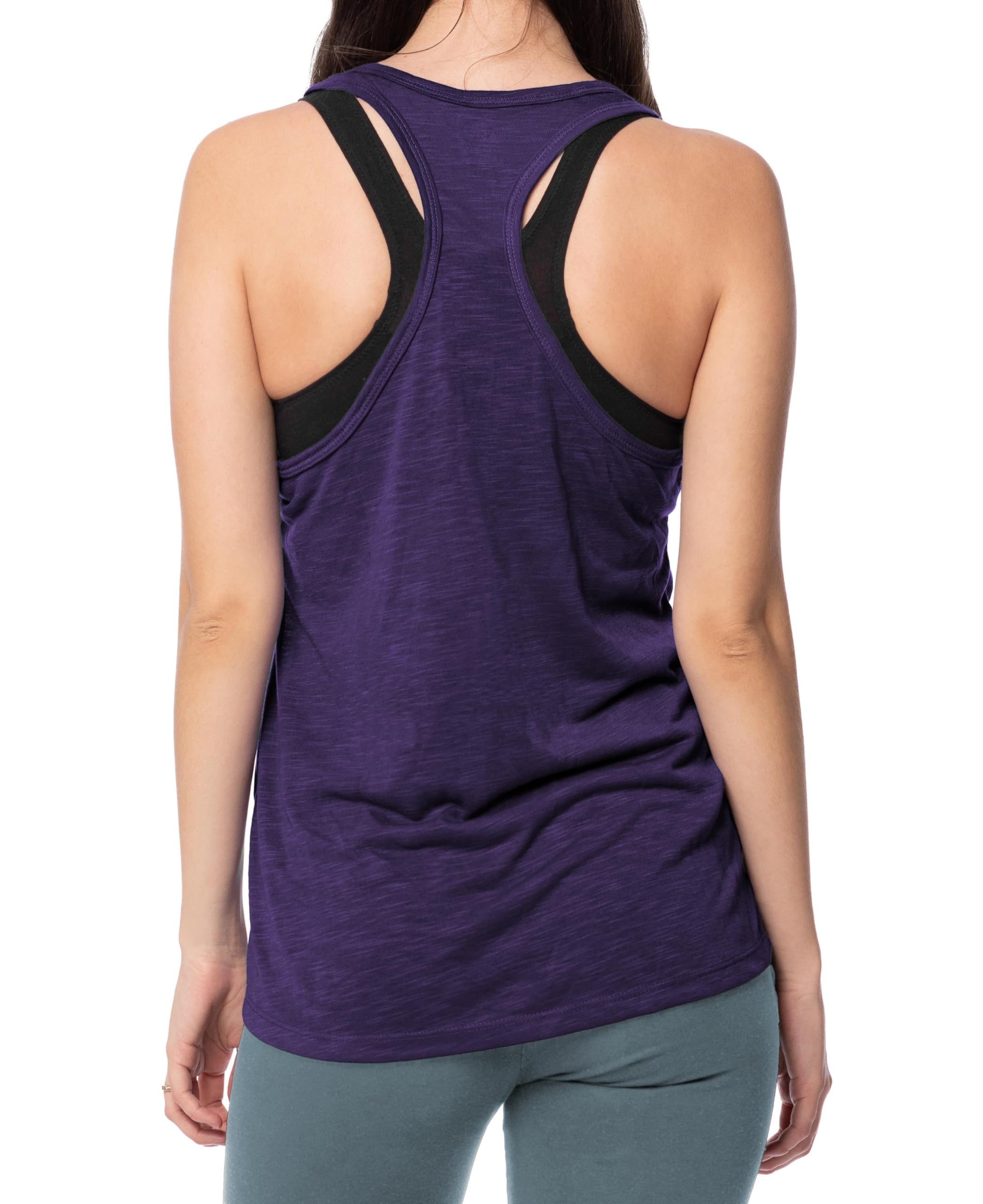 5 Pack Women's Flowy Burnout Racerback Tank Tops - Breathable Workout Shirts for Yoga, Gym & Everyday Wear | Moisture-Wicking Activewear