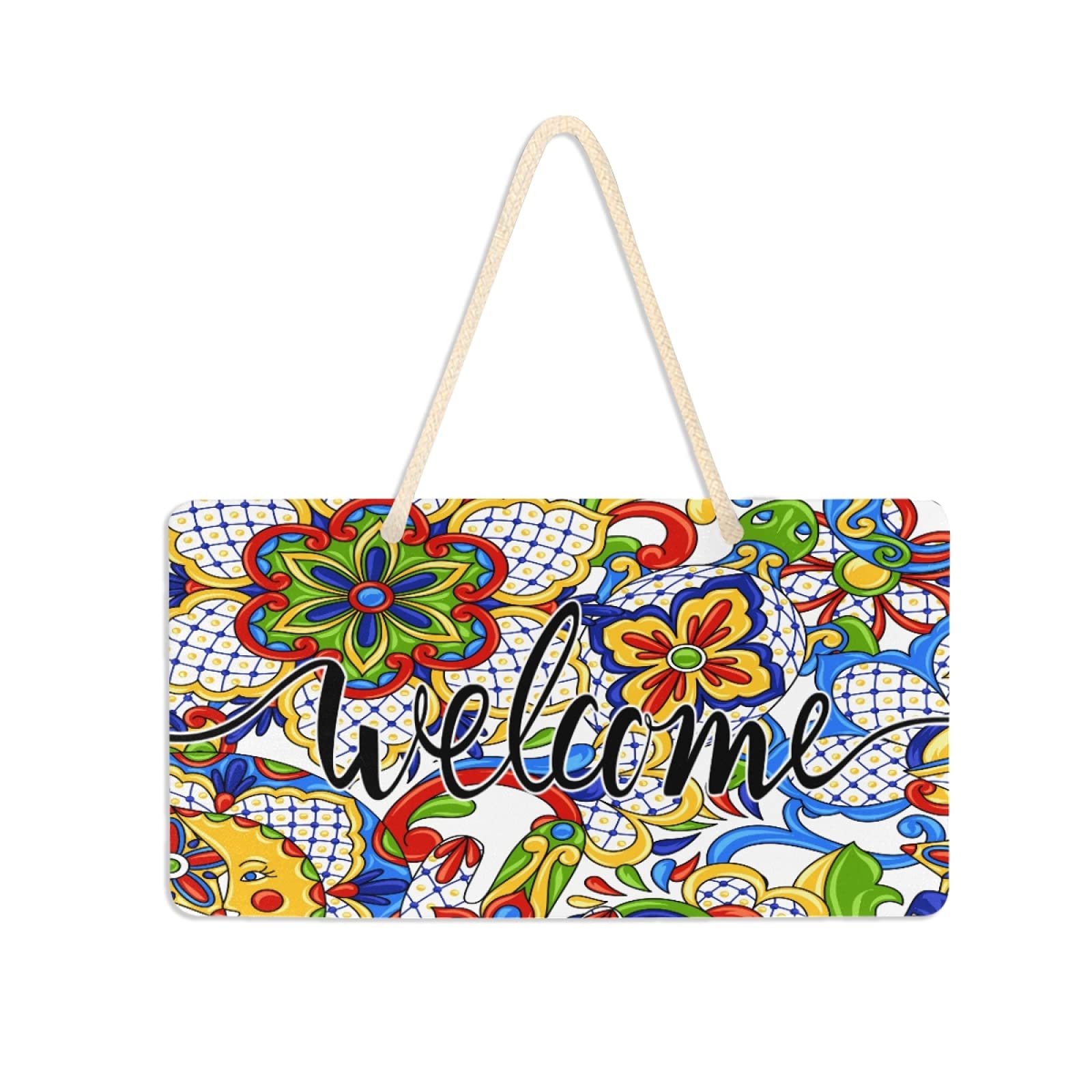 Mexican Talavera Ceramic Hanging Plaque - 6