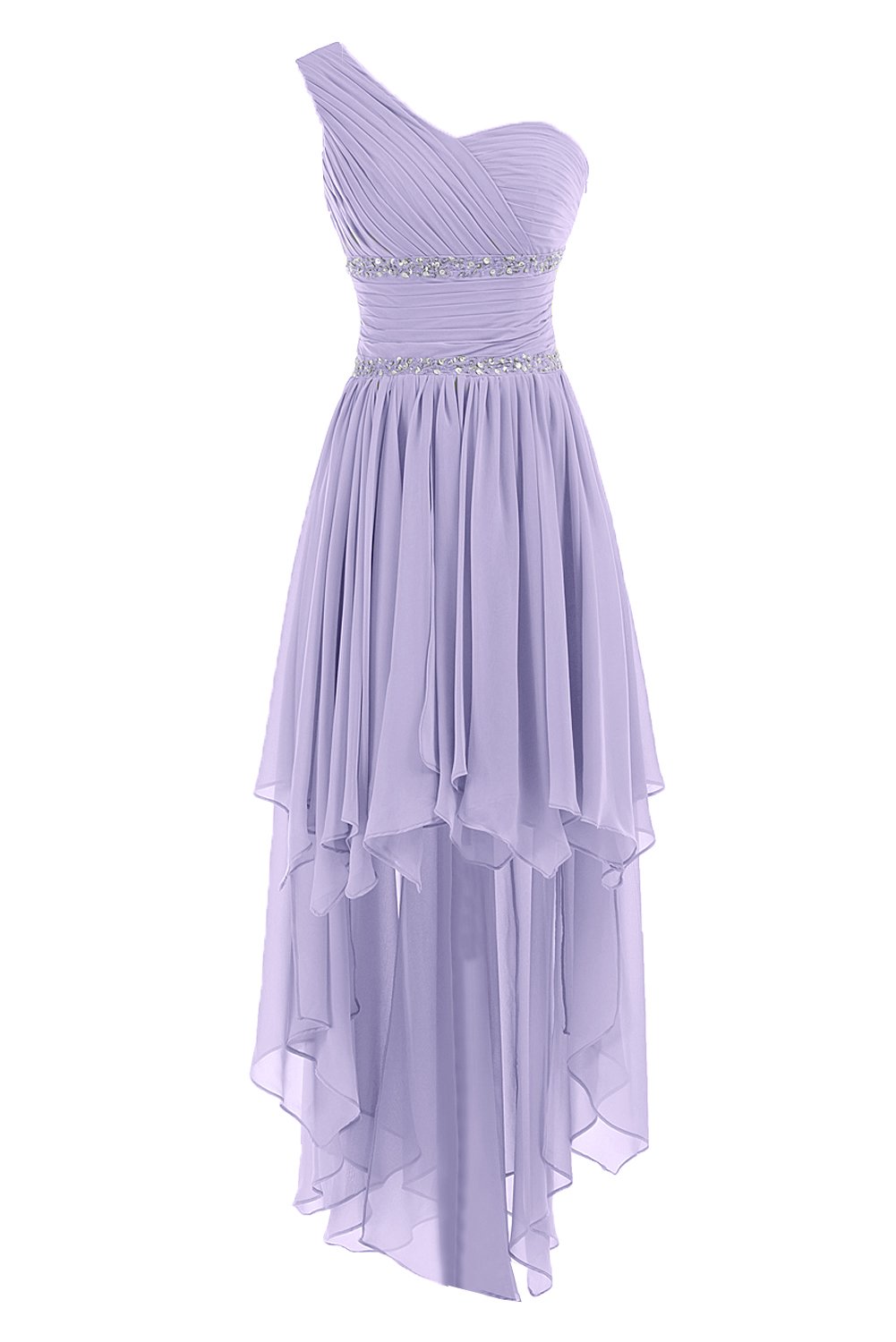 SUNVARY One Shoulder High Low Chiffon Bridesmaid Dress - Elegant Homecoming Gown for Juniors | Perfect for Weddings, Proms & Special Occasions