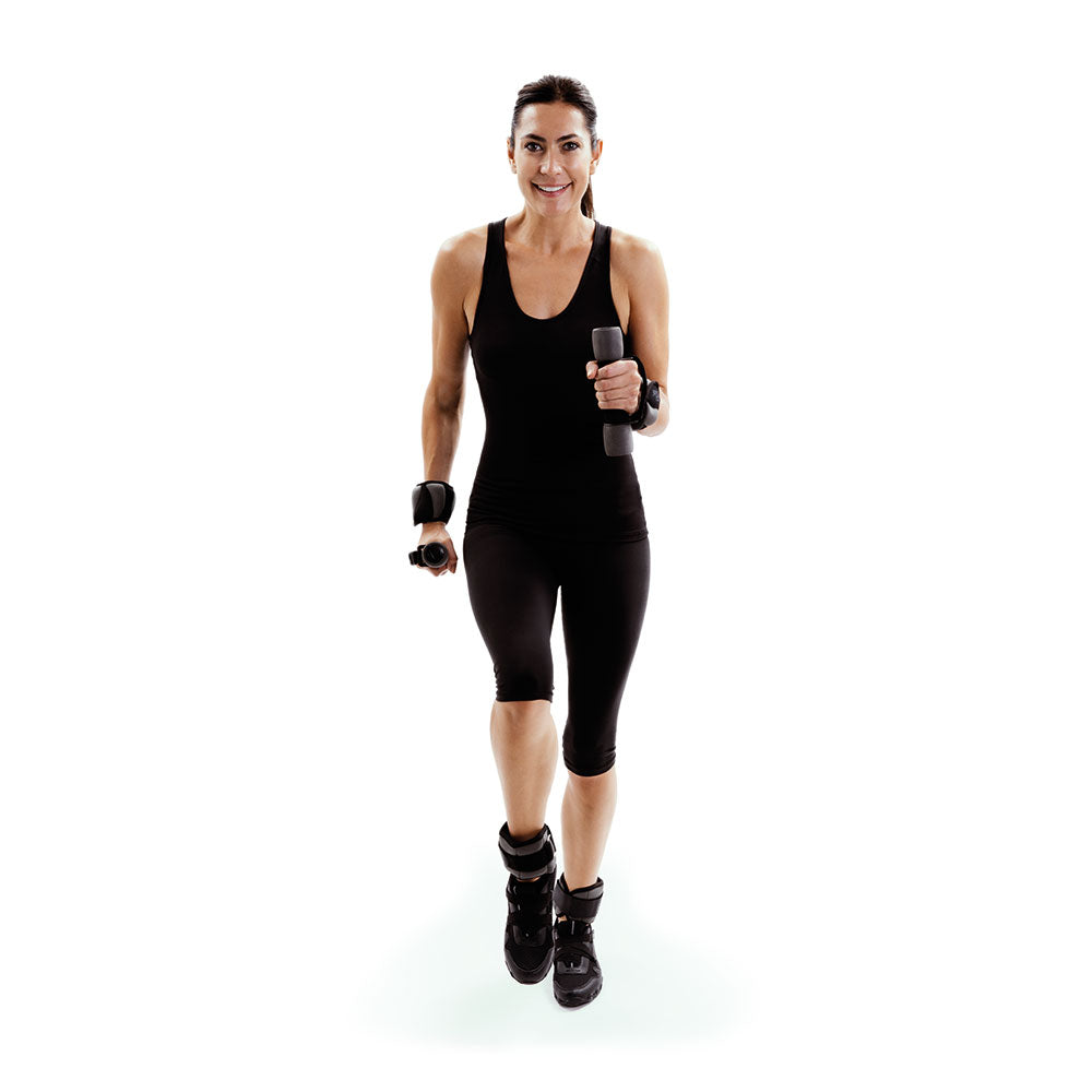 66Fit Adjustable Ankle & Wrist Weights Set with Dumbbell Cuffs - 4kg (2x2lb) for Women & Men - Perfect for Walking, Running, Home Workouts & Fitness Training