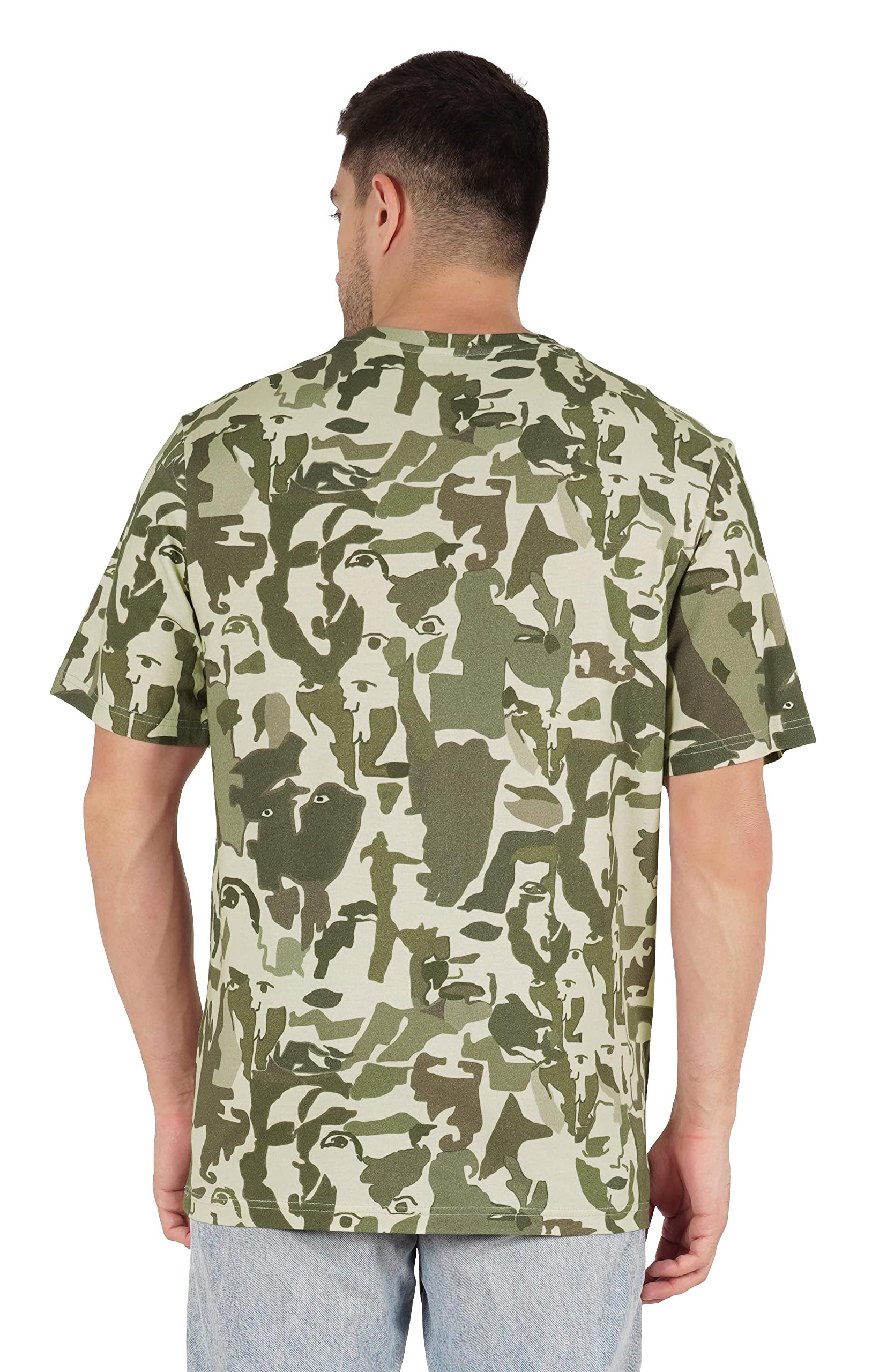 Inkmeso Men's Half Sleeve Loose Fit Printed Casual T-Shirt - Breathable Cotton Tee for Beach, Holiday & Summer Outfits | Trendy Streetwear Style for Everyday Comfort