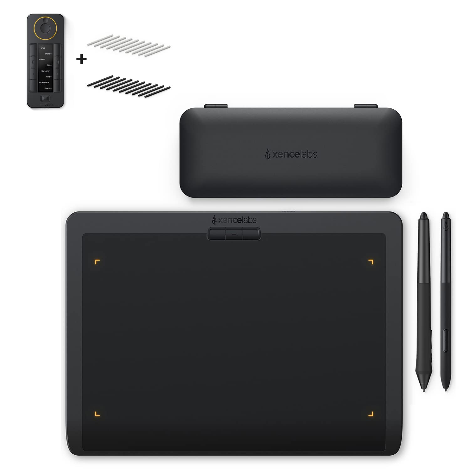XENCELABS Medium Wireless Drawing Tablet - Battery-Free Digital Pen, 20 Replacement Nibs & Quick Keys for Digital Artists | Perfect for Photoshop, Illustrator & Creative Design Work