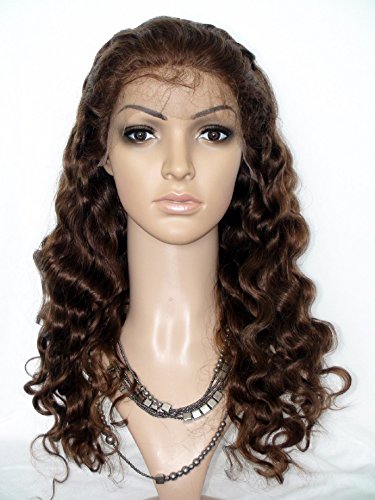 18-Inch Brazilian Virgin Remy Human Hair Lace Front Wig - Body Wave #4 Light Brown for Black Women | Natural Look & Comfort | Perfect for Daily Wear, Parties & Special Occasions