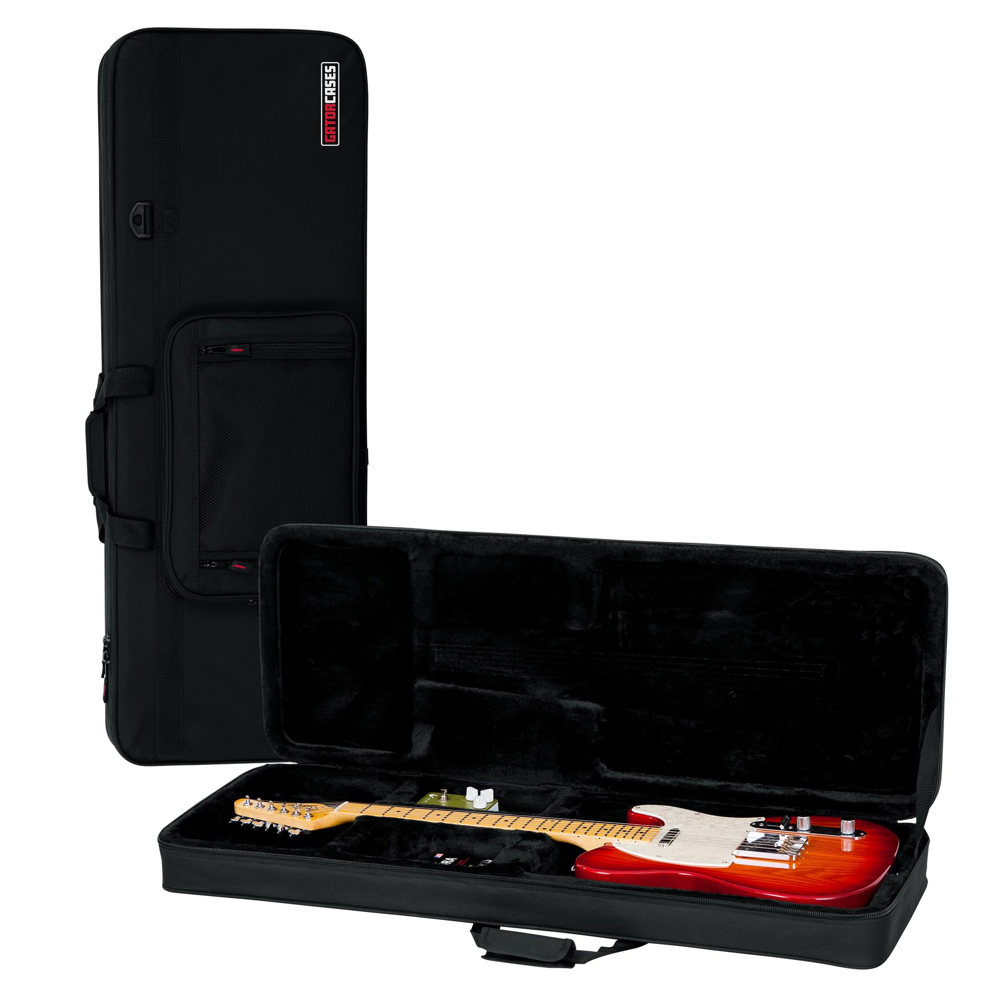 Gator GL-ELECTRIC Lightweight Electric Guitar Case for Stratocaster & Telecaster - Durable Protection for Travel & Stage Performances