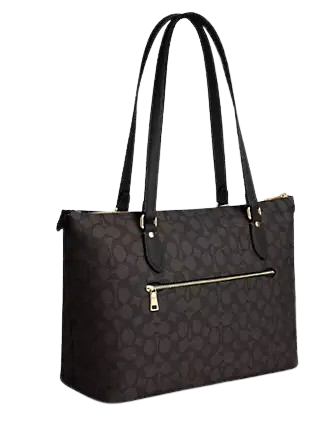 Coach Signature Canvas Gallery Tote Bag - Stylish Women's Handbag for Work, Travel & Everyday Use