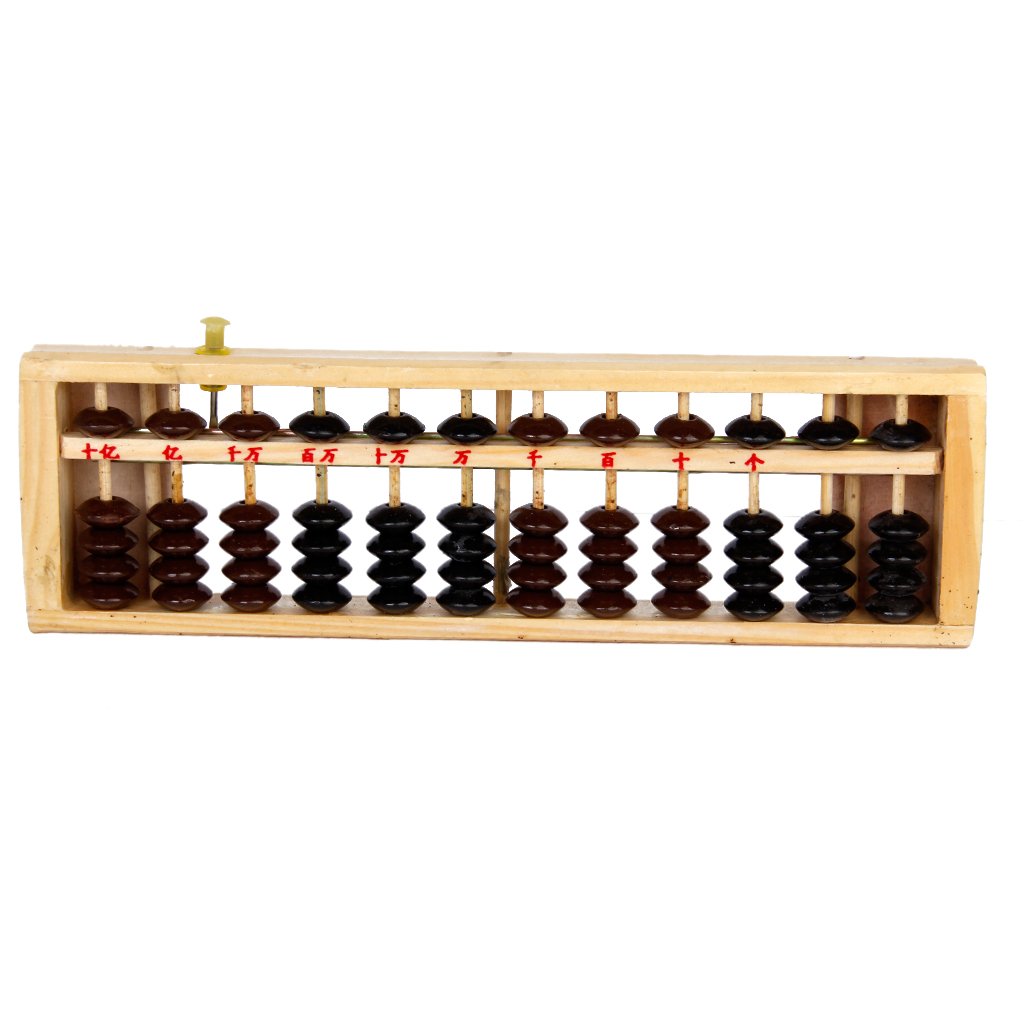Wooden Abacus Soroban Calculator - Traditional Math Learning Tool for Kids & Adults - Perfect for Classroom, Homeschooling, and Mental Arithmetic Practice