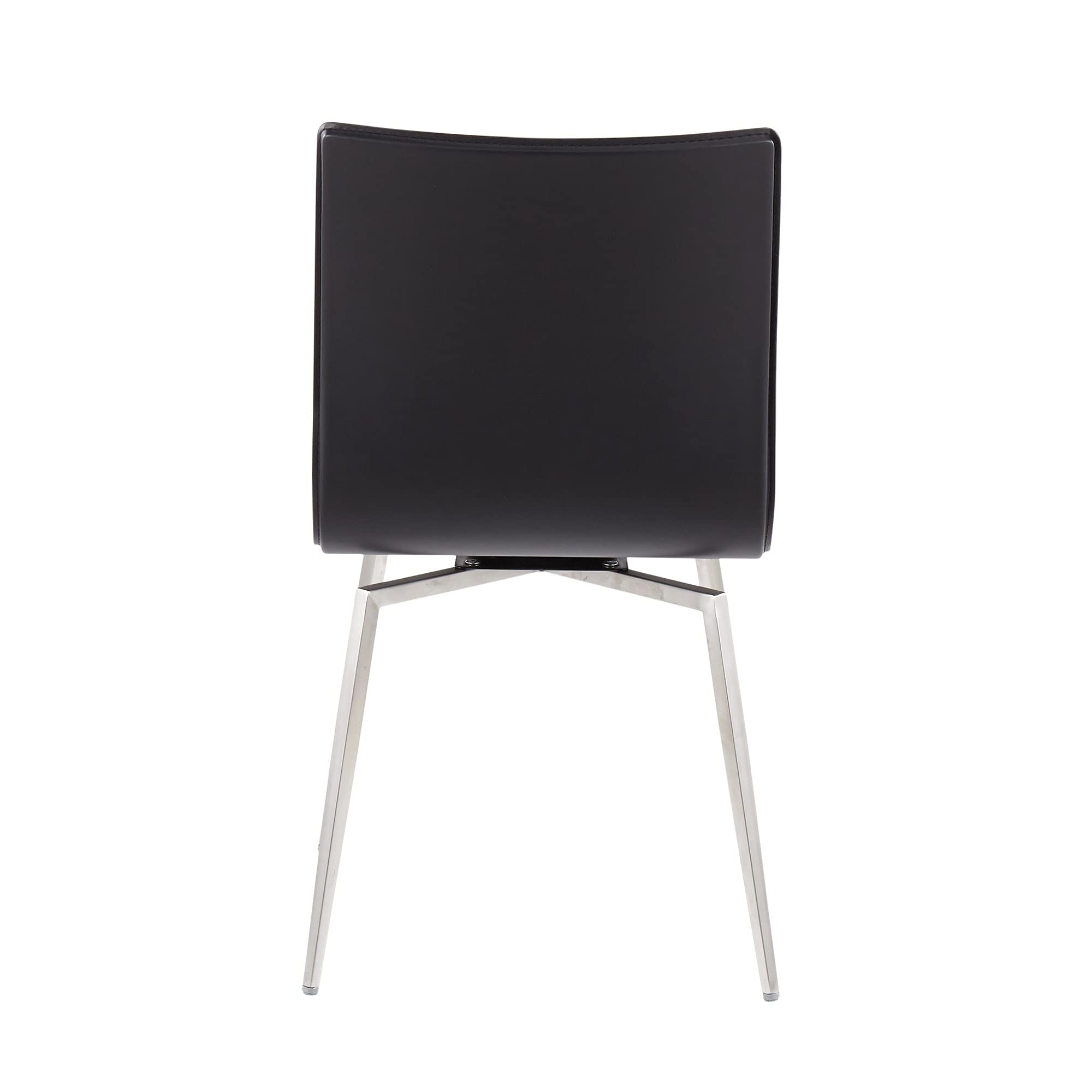 LumiSource Mason Upholstered Dining Chairs Set of 2 - Modern Kitchen & Dining Room Chairs with Comfortable Fabric Seat - Perfect for Small Spaces, Breakfast Nooks, and Contemporary Home Decor