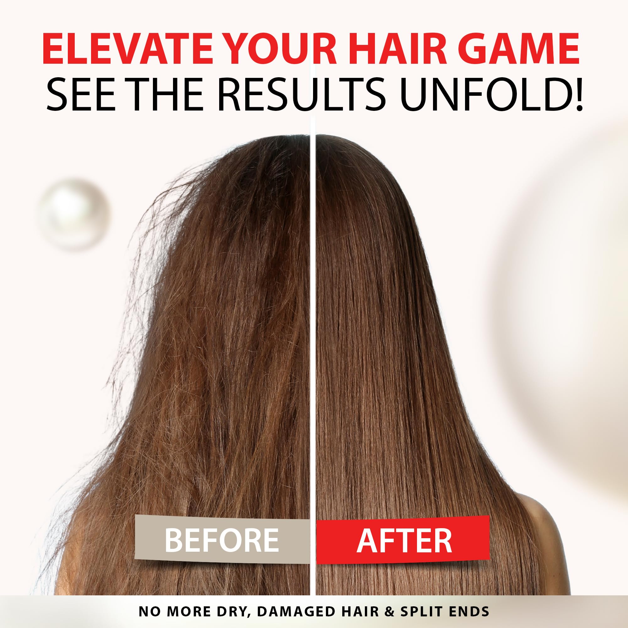 Professional Keratin Hair Mask for Damaged Hair - USA Made Deep Conditioning Treatment with Biotin, Collagen & Coconut Oil - Hair Repair Mask with Pro-Vitamin B5 & Protein Complex - Perfect for Salon-Quality Results at Home