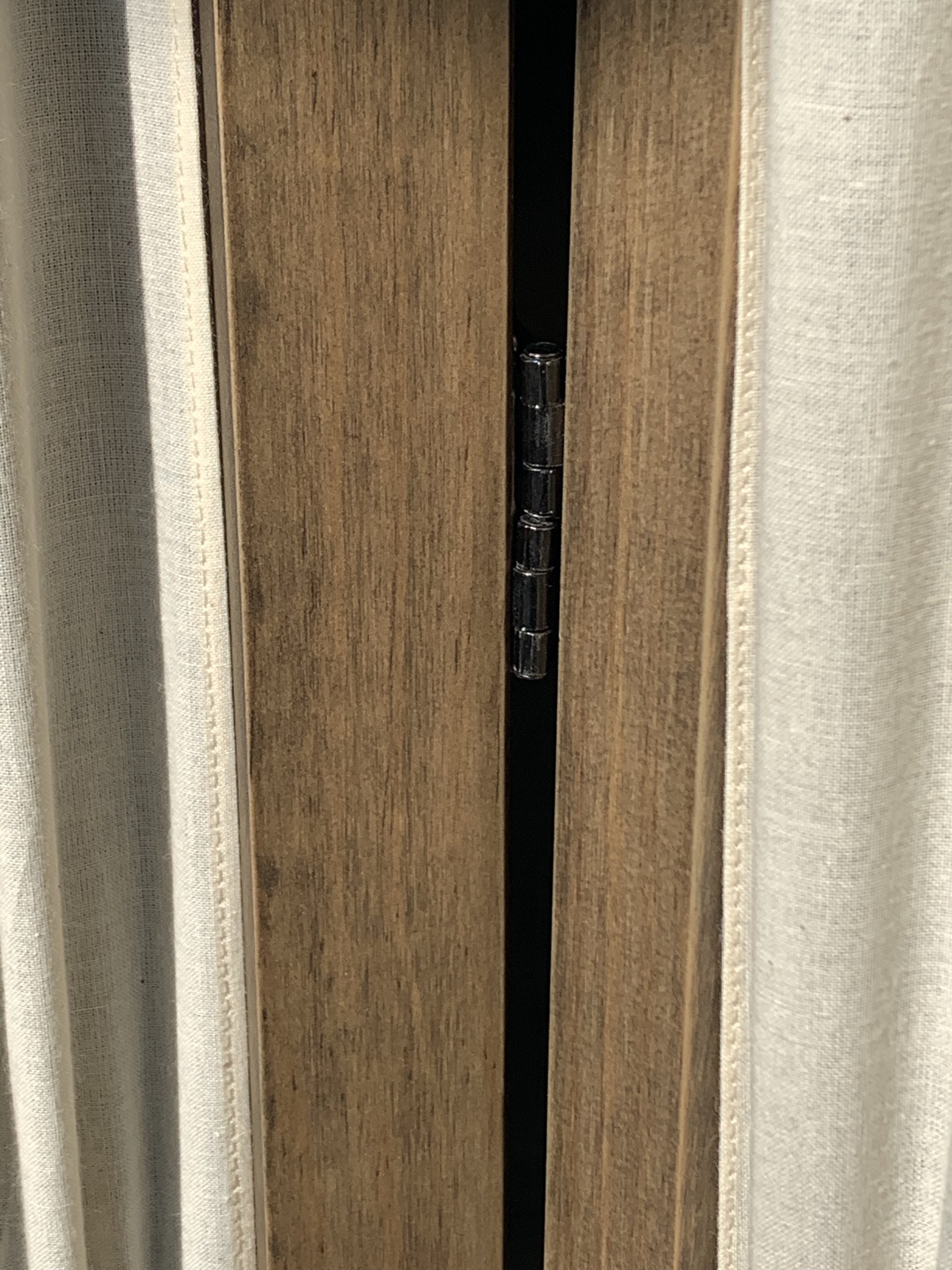 Stylish Cebu Cotton & Wood Privacy Screen - Room Divider for Home & Office | Perfect for Bedroom, Living Room, or Workspace Separation