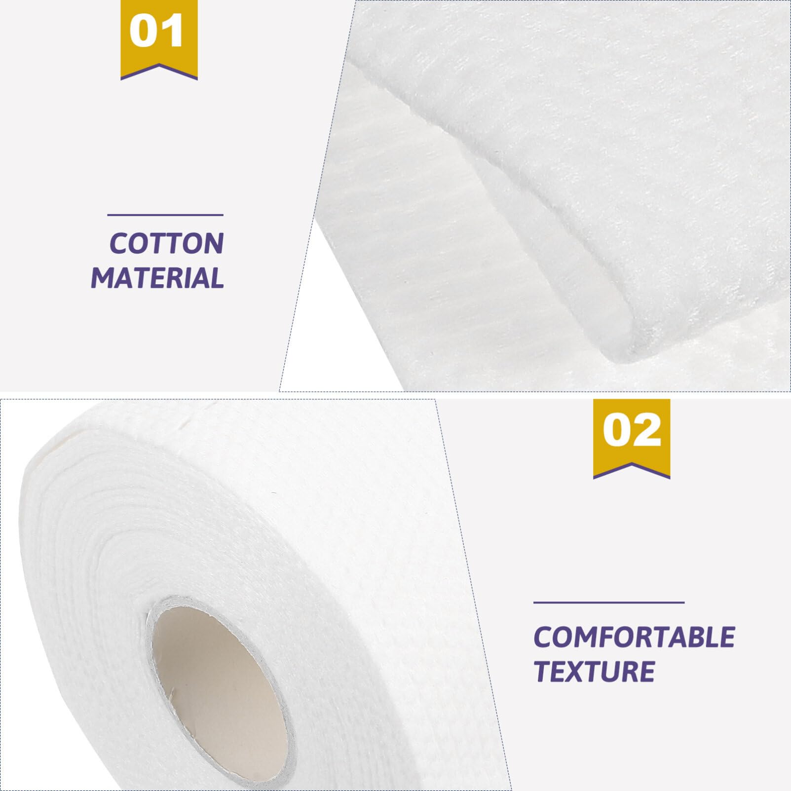 Healvian Disposable Face Towels 1 Roll - Thickened Makeup Remover Wipes, Travel-Friendly Cleansing Towelettes for Gentle Skin Cleansing | Perfect for Travel, Gym, Daily Makeup Removal & On-the-Go Skincare