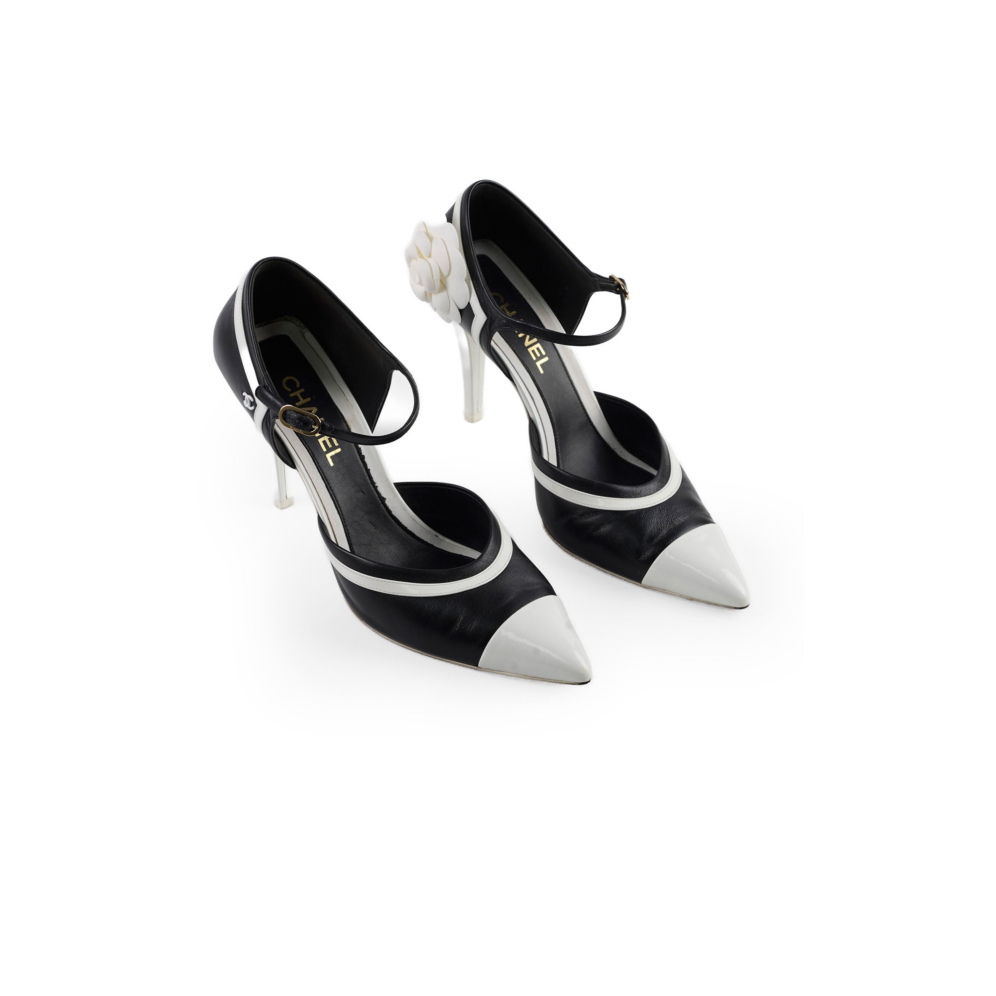 Chanel Black and White Pumps for Women - Size 41 | Classic Designer High Heels for Office, Party & Special Occasions