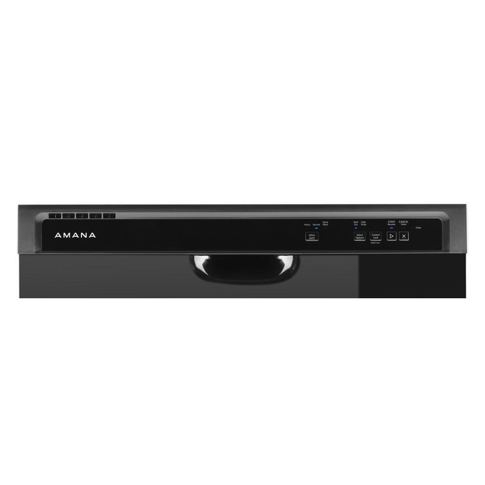 Amana ADFS2524RB 24-Inch Built-In Dishwasher with Midnight Black Interior - Quiet Operation, Energy Efficient, Perfect for Kitchens and Small Spaces