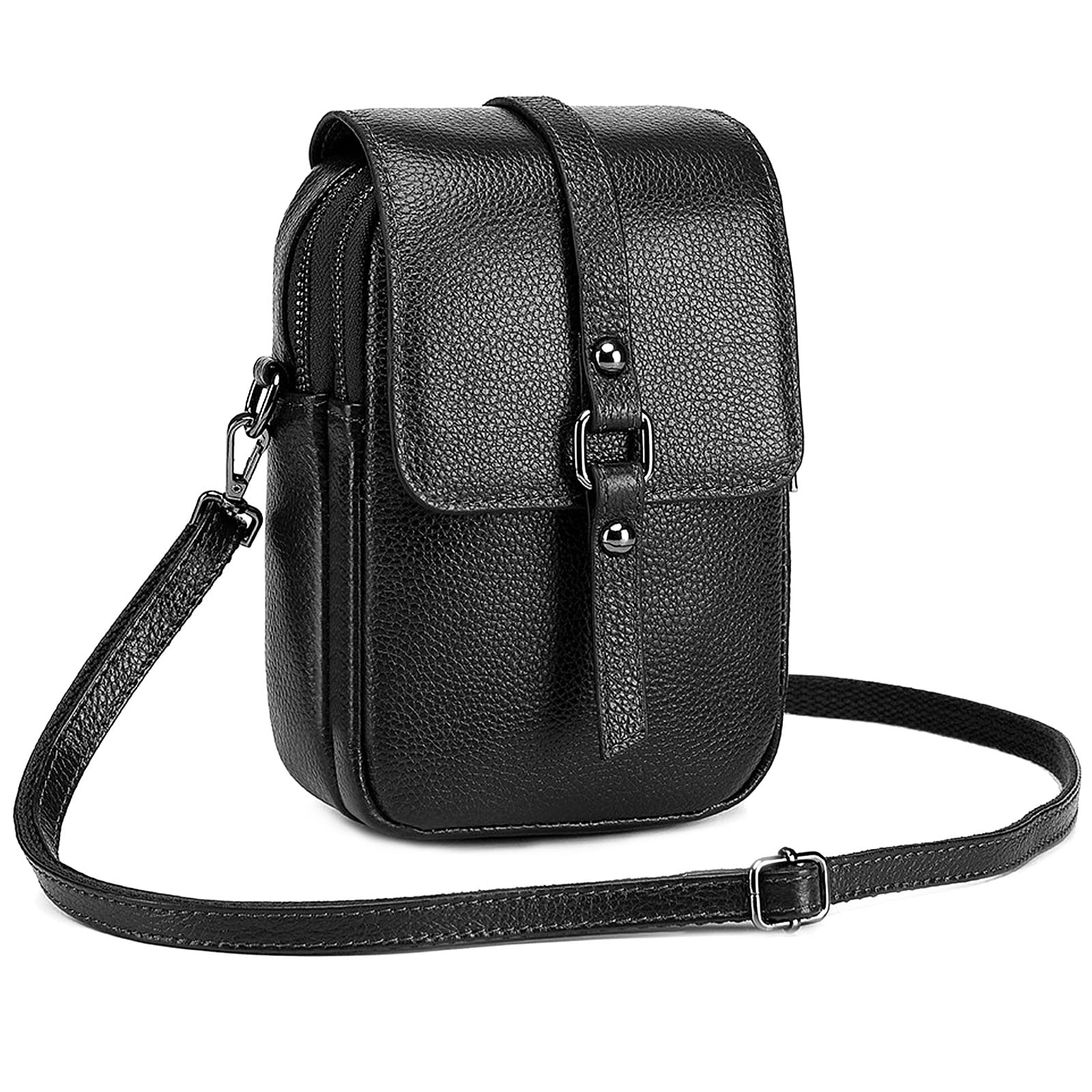 FORRICA Women's Small Crossbody Bag - Genuine Leather Shoulder Purse for Phone & Essentials - Perfect for Work, Travel & Daily Use