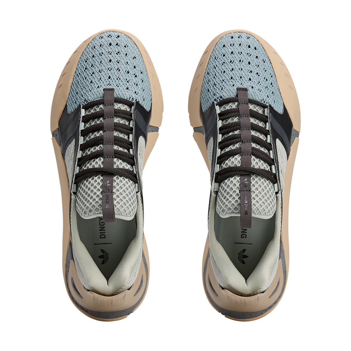 Dingyun Zhang Kouza 'Ash Silver Green Earth' Sneakers - Stylish & Comfortable Men's Fashion Shoes for Casual Wear, Running & Street Style
