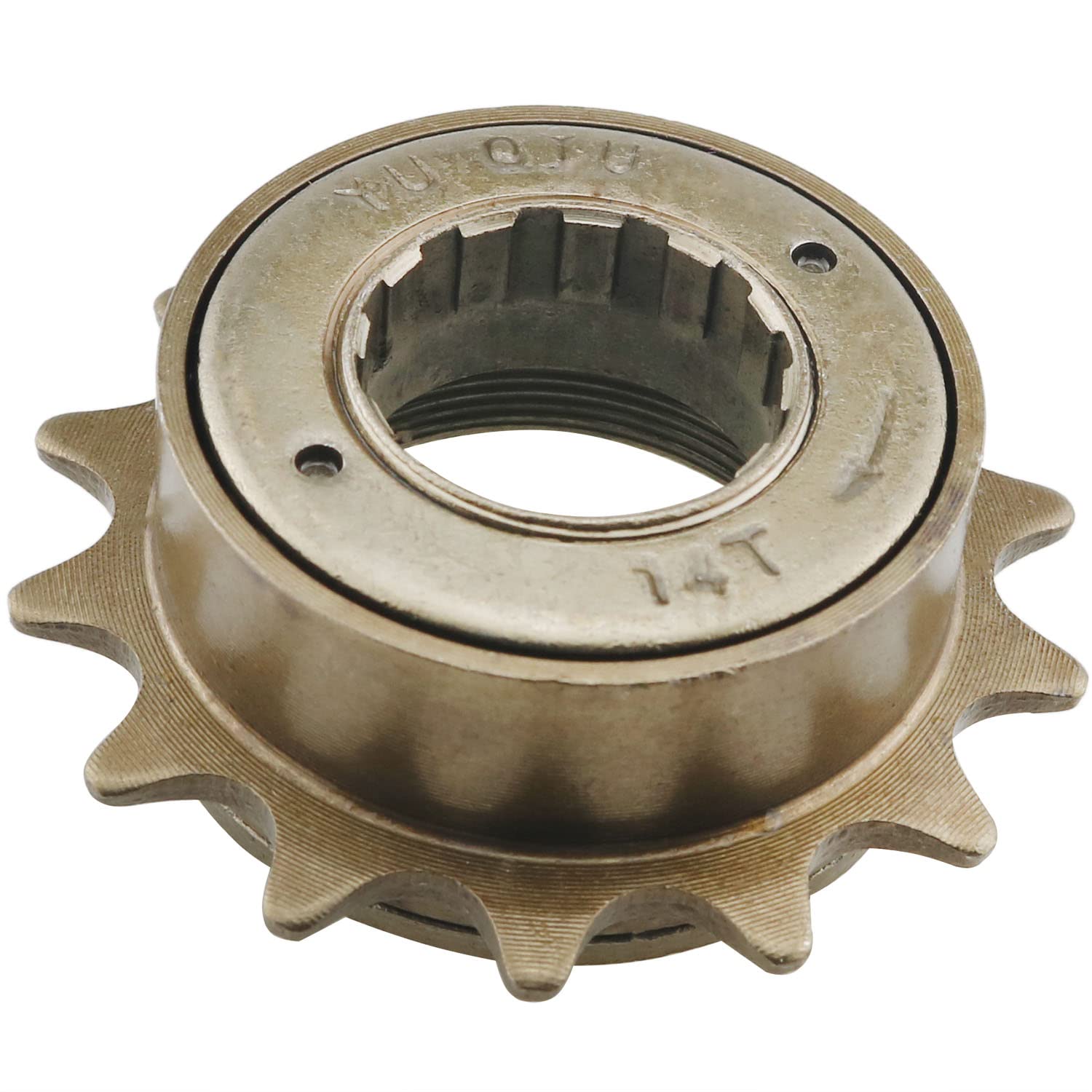 High-Quality 14T Bronze Steel Single Speed Freewheel Sprocket - 34MM Road Bike Flywheel | Perfect for Road Bikes, Fixies & Urban Commuting