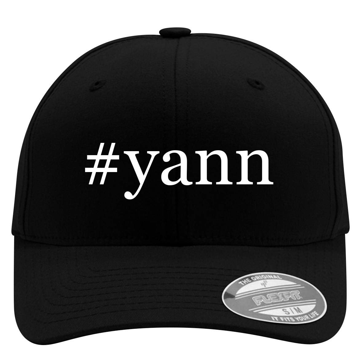 FlexFit Men's Baseball Cap - Adjustable & Breathable Hat for Outdoor Sports, Running, Hiking - Yann Brand (Black/White/Blue)