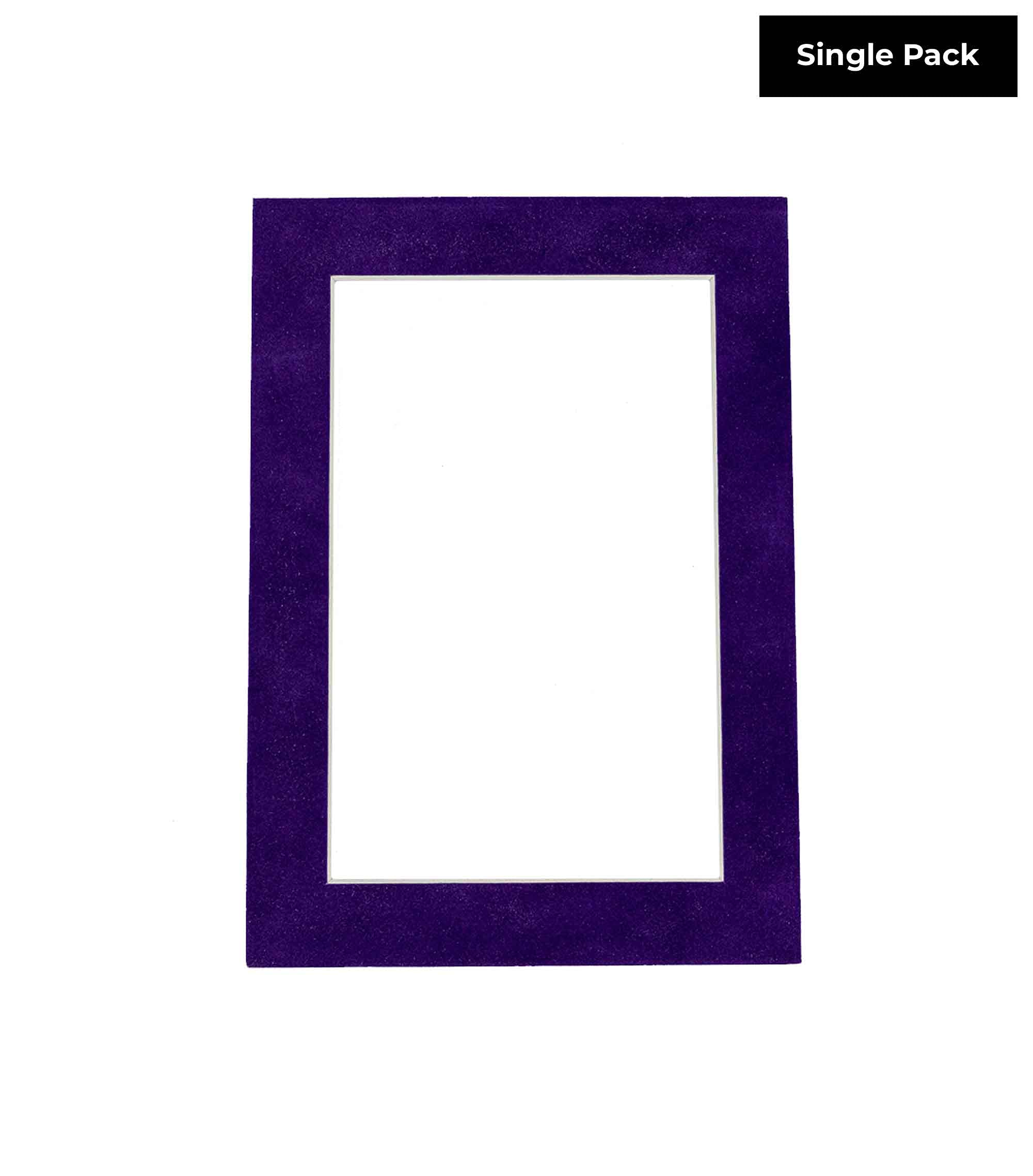 20x28 Acid-Free Purple Crocus Suede Precut Matboard with Backing Board - Bevel Cut for 15x24 Photos - 4-Ply Thickness - Includes Crystal Clear Self-Seal Photo Mat Bag - Perfect for Picture Framing, Art Displays & Home Decor