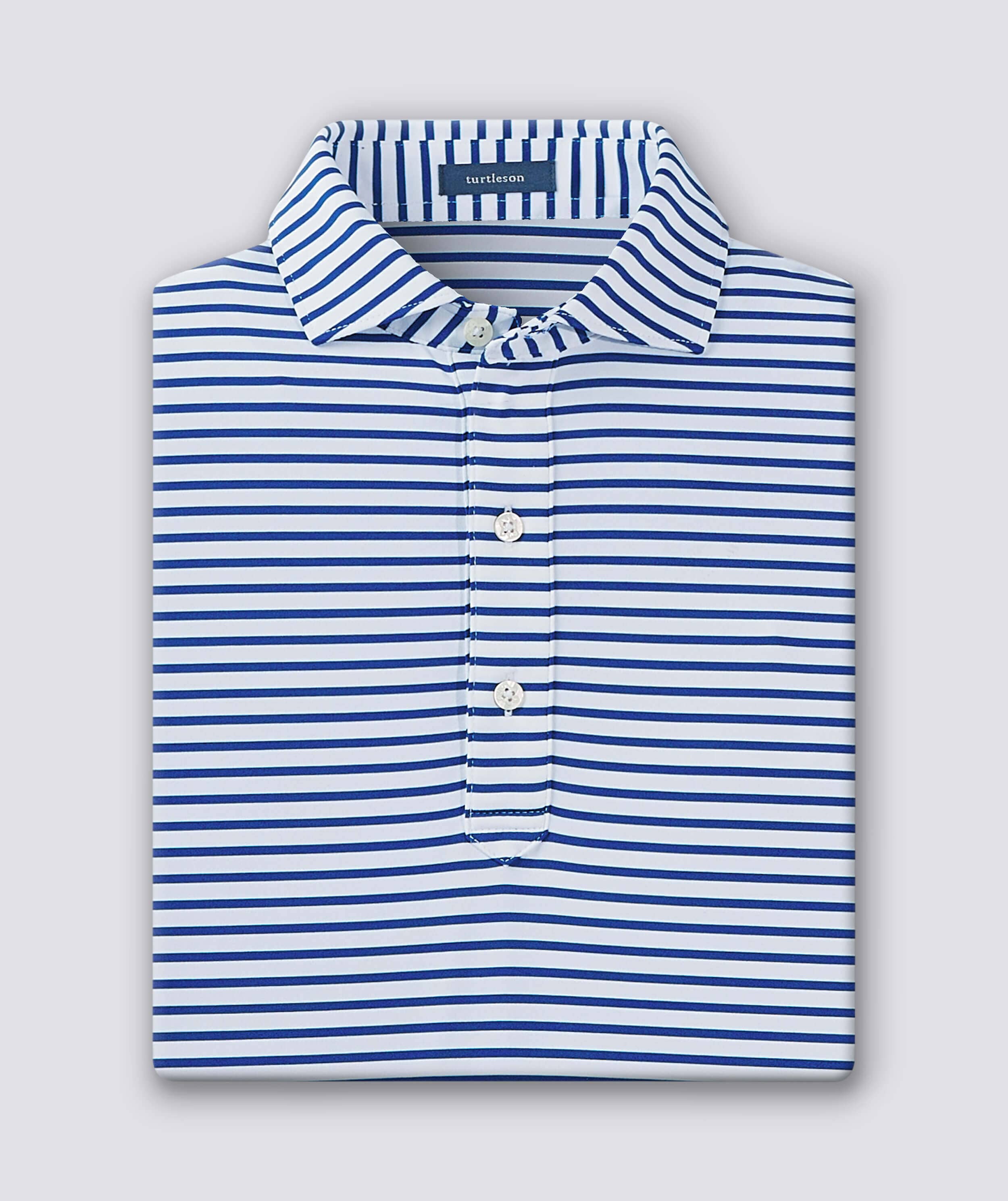 GUS Stripe Performance Polo Shirt for Men - Moisture Wicking, Breathable & Comfortable - Perfect for Golf, Tennis & Casual Wear