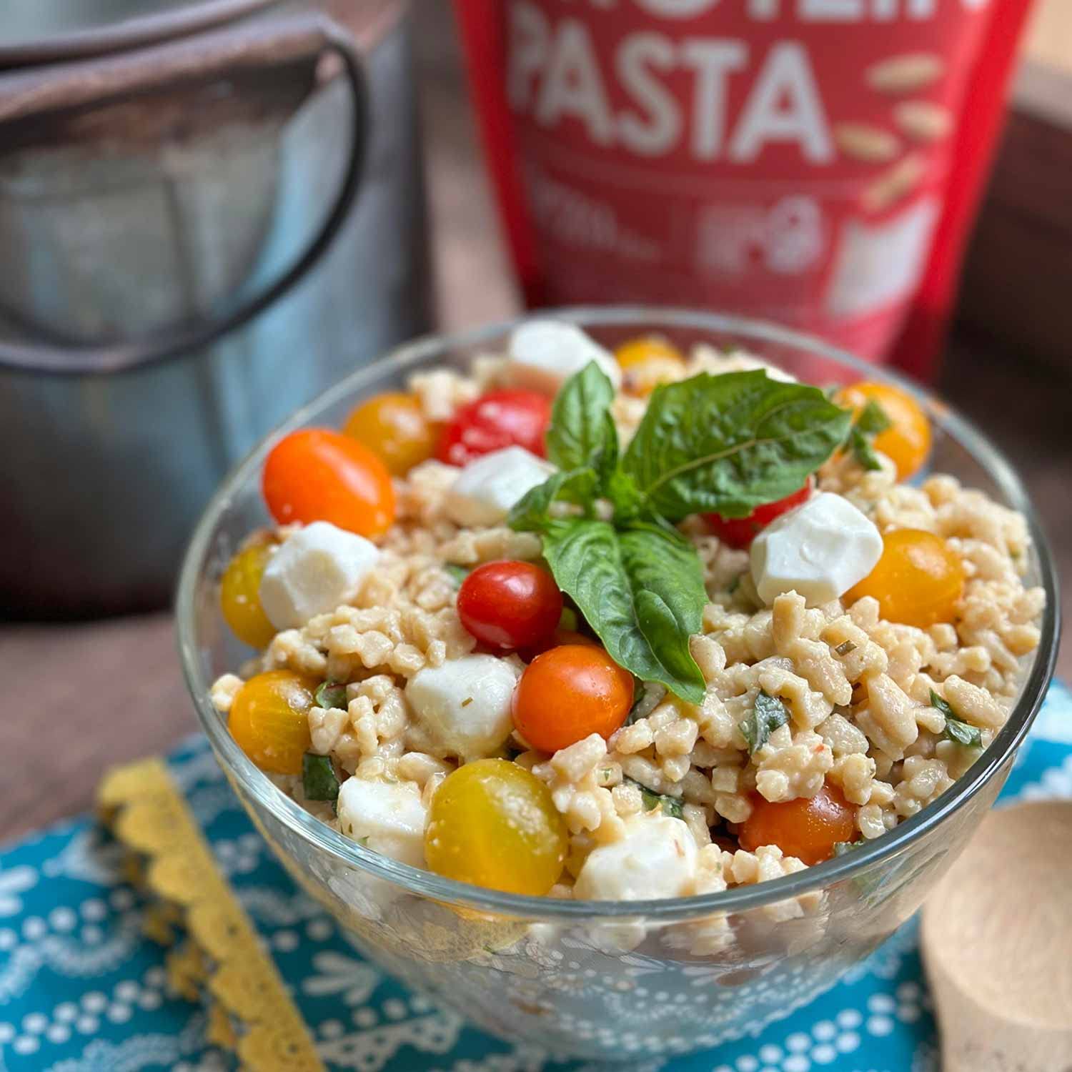 High Protein Pasta - 19g Protein, Low Carb Keto Pasta (4g Net Carbs) - Gluten Free, Made with Lupin & Sunflower Flour - Perfect for Keto Diet, Weight Loss & Healthy Meals - Lulupasta Orzo (1 Pack)