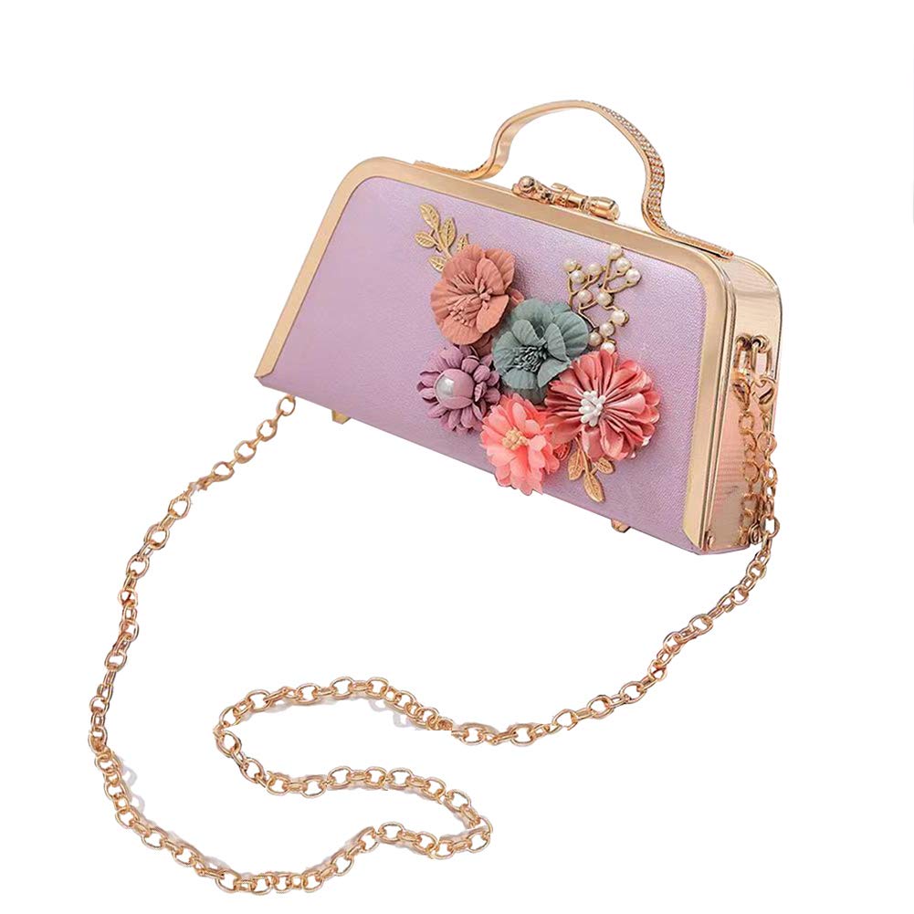 Vintage Floral Shoulder Bag for Women - Retro Clutch Purse for Wedding, Evening Party & Special Occasions | Elegant Handbag for Date Night, Prom & Formal Events